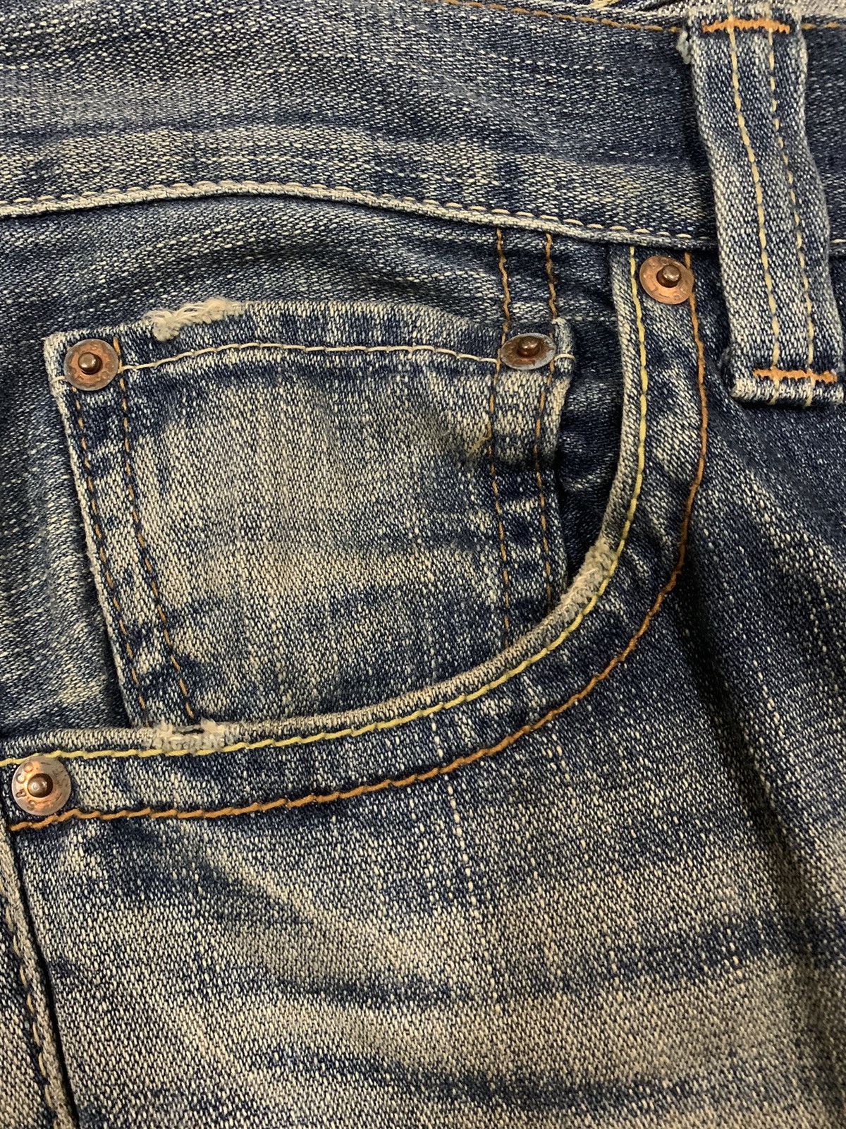 Levi's Vintage 90s Levis 707 Mud Wash Flare Bootcut Cargo Jeans Size US 32 / EU 48 - 6 Thumbnail