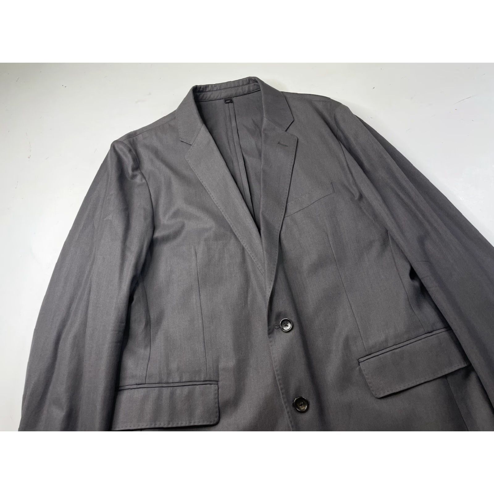 J.Crew J.CREW Blazer Jacket Unstructured Wool Gray 44R Men Regular Blazer Coat H2794 Size 44R - 7 Thumbnail