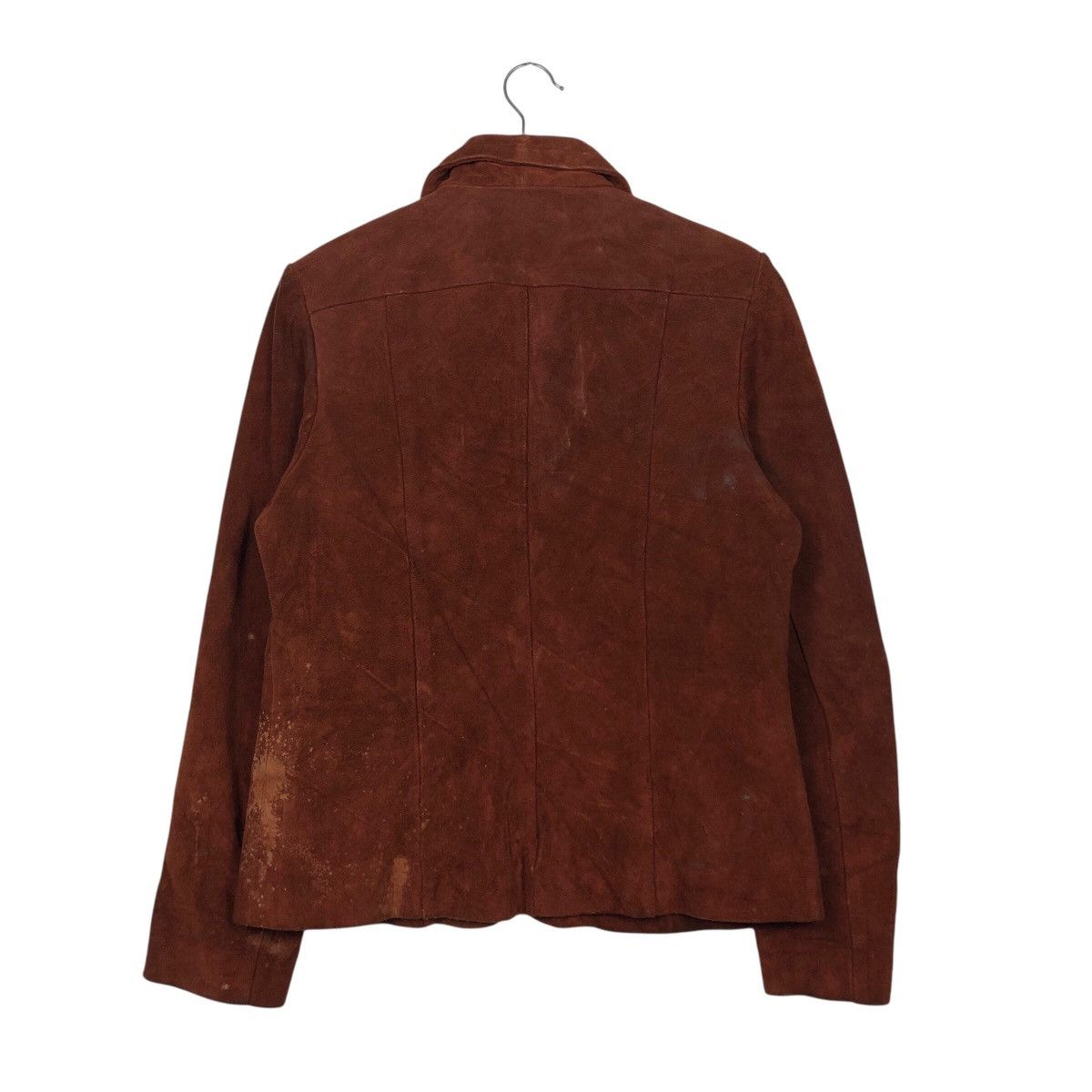 Japanese Brand 📌Vintage Genuine Leather Biker Jacket Genman's Issey Miyake Size US M / EU 48-50 / 2 - 9 Thumbnail