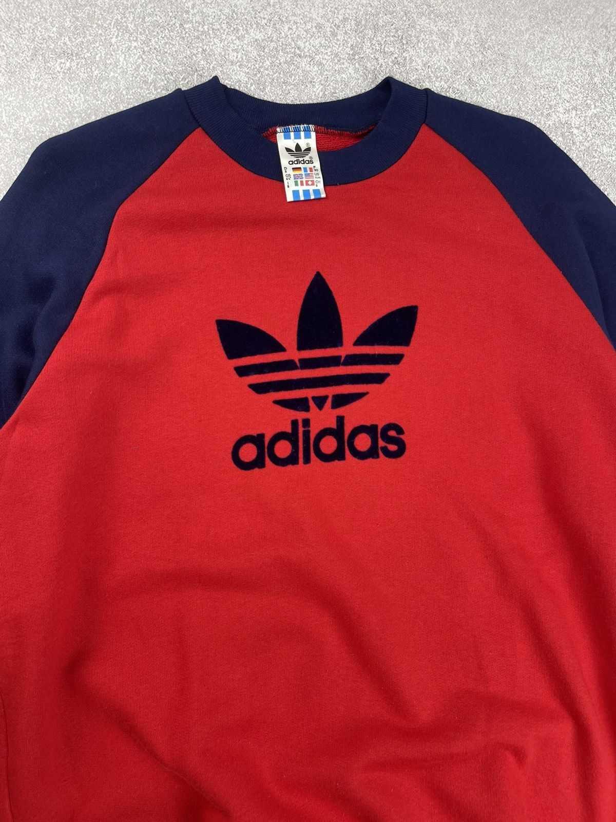 Adidas Vintage 80’s Adidas Logo Swestshirt Jumper Red Size XL Size US XL / EU 56 / 4 - 4 Thumbnail