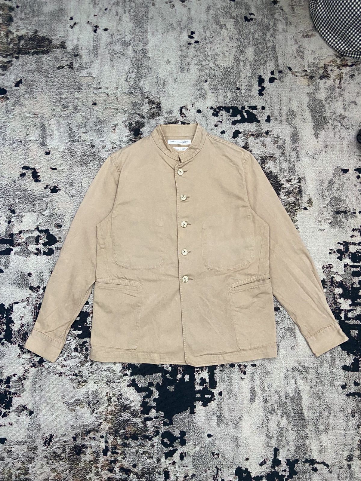 Comme des Garcons SHIRT COMME des GARÇONS SHIRT Mandarin-Collar Jacket (Archive Size US M / EU 48-50 / 2 - 1 Thumbnail