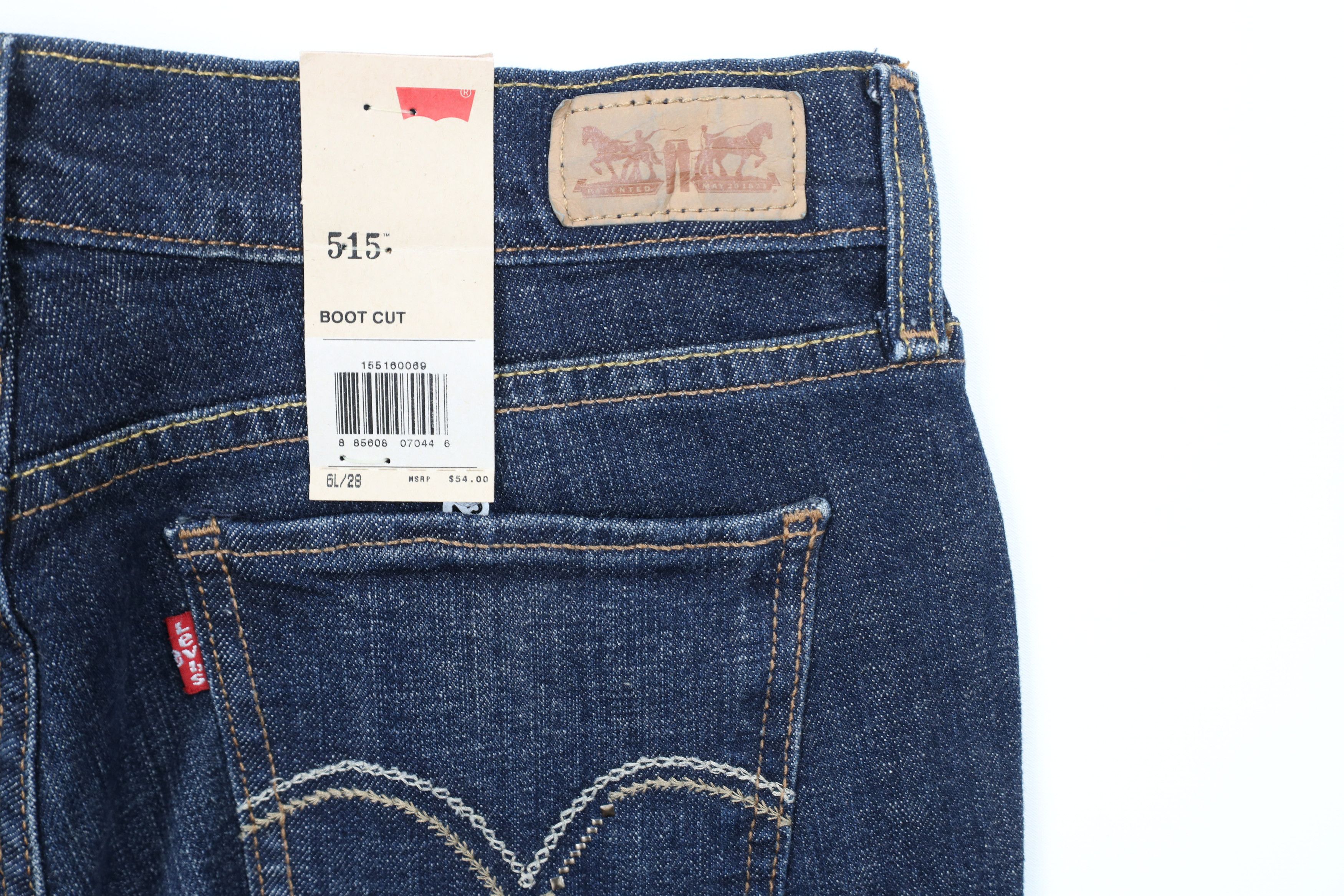 Levi's × Vintage Deadstock Levis 515 Bootcut Flared Stretch Denim Jeans Size 28" / US 6 / IT 42 - 13 Thumbnail