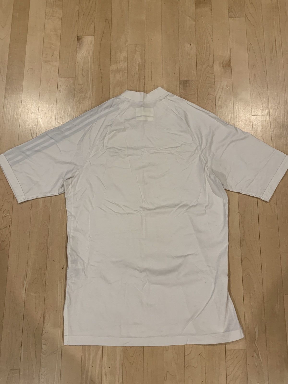 Y-3 Mockneck short sleeve 3 stripes tee Size US XXS / EU 40 - 2 Thumbnail