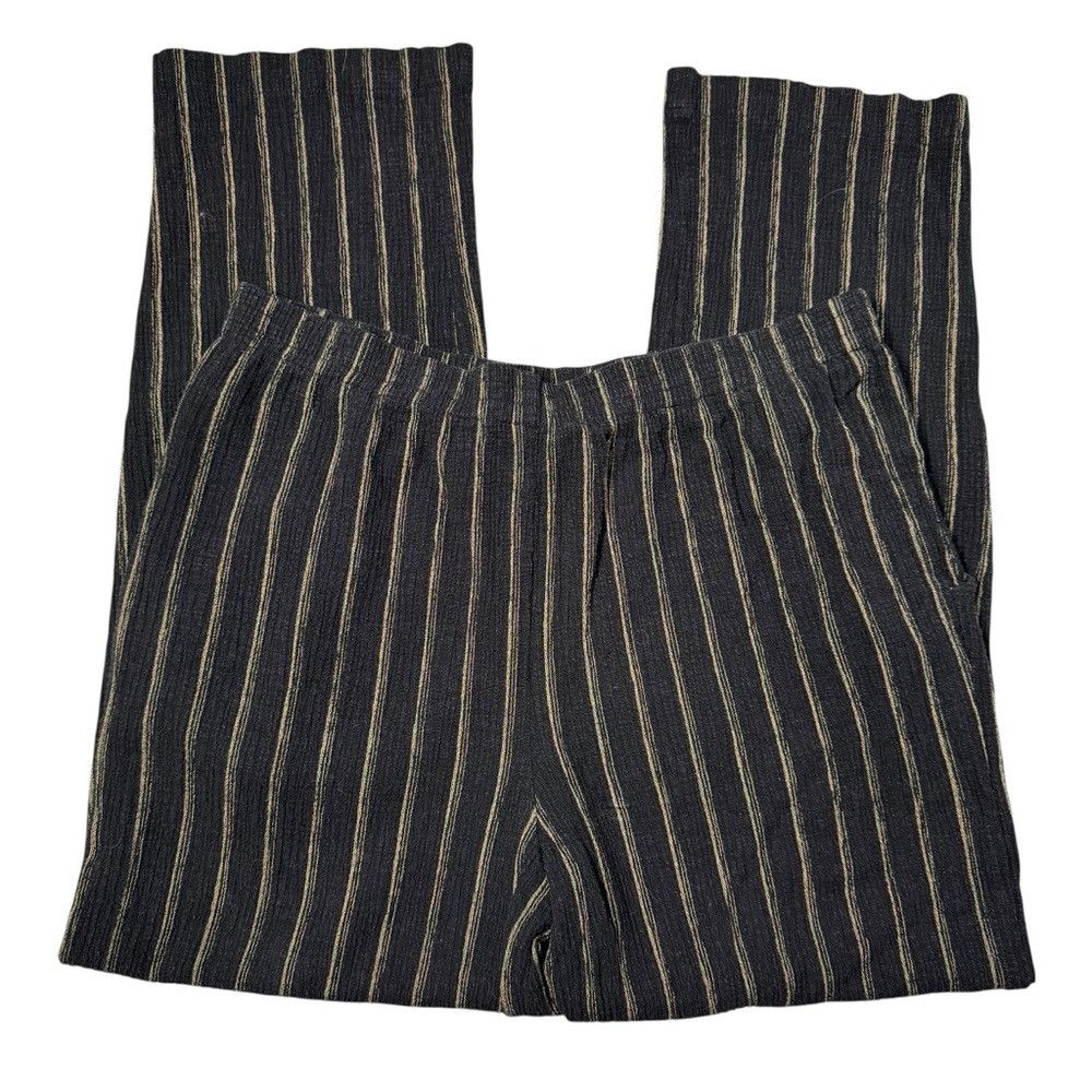 Jones New York Jones New York Linen Blend Textured Striped Pull On Pants S Size 32" / US 10 / IT 46 - 2 Thumbnail
