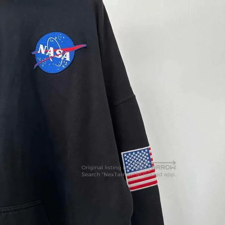Balenciaga Balenciaga NASA collaboration black patch embroidery hoodi Size US XS / EU 42 / 0 - 6 Thumbnail