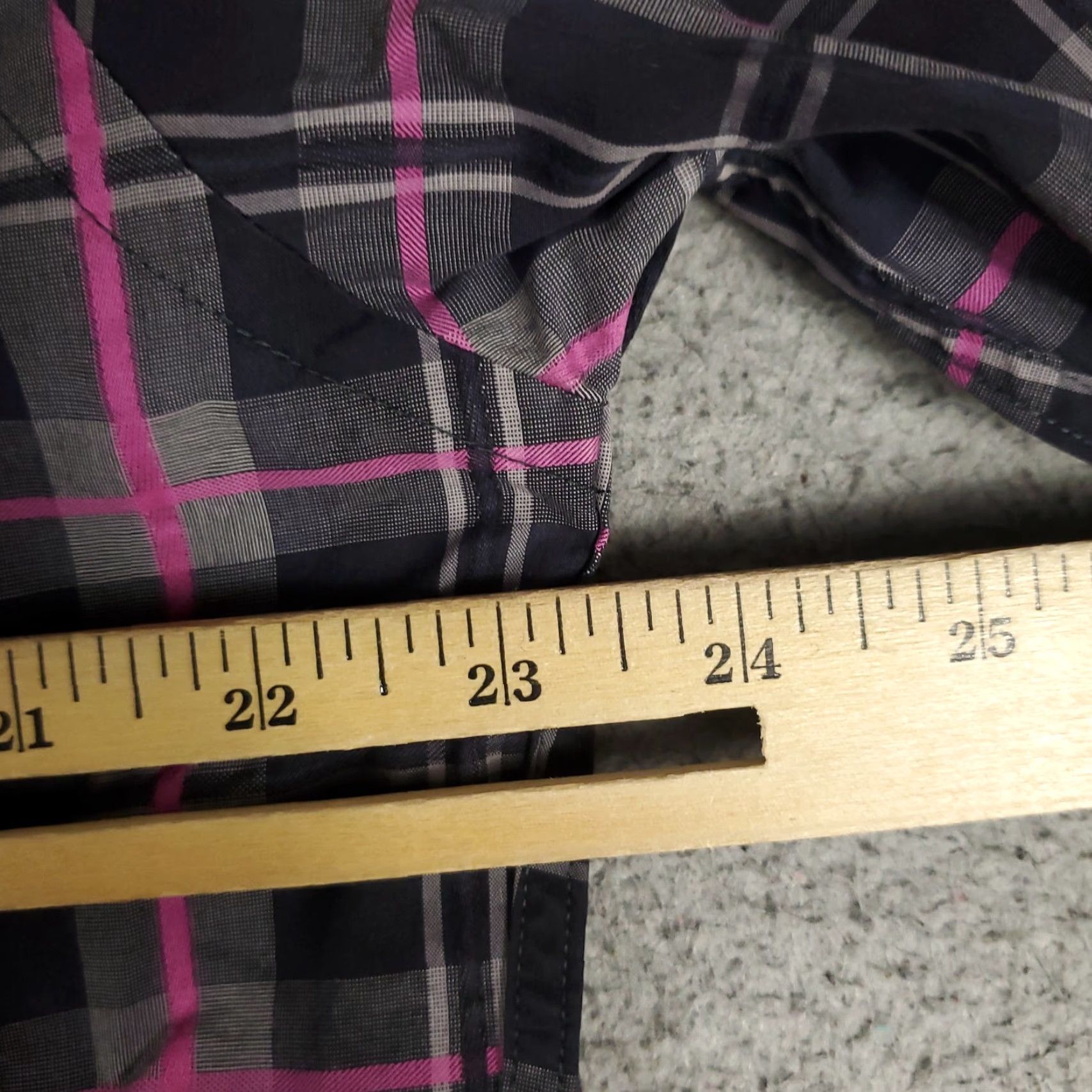 BUGATCHI Bugatchi Uomo Shirt Mens Large Gray Plaid Button-Up Long Sleeve Regular Fit Size US L / EU 52-54 / 3 - 6 Thumbnail