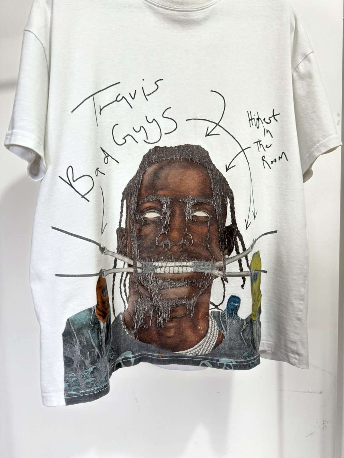 Rap Tees Travis Scott Cactus Printed T Shirt Logo Tee Size US M / EU 48-50 / 2 - 2 Thumbnail