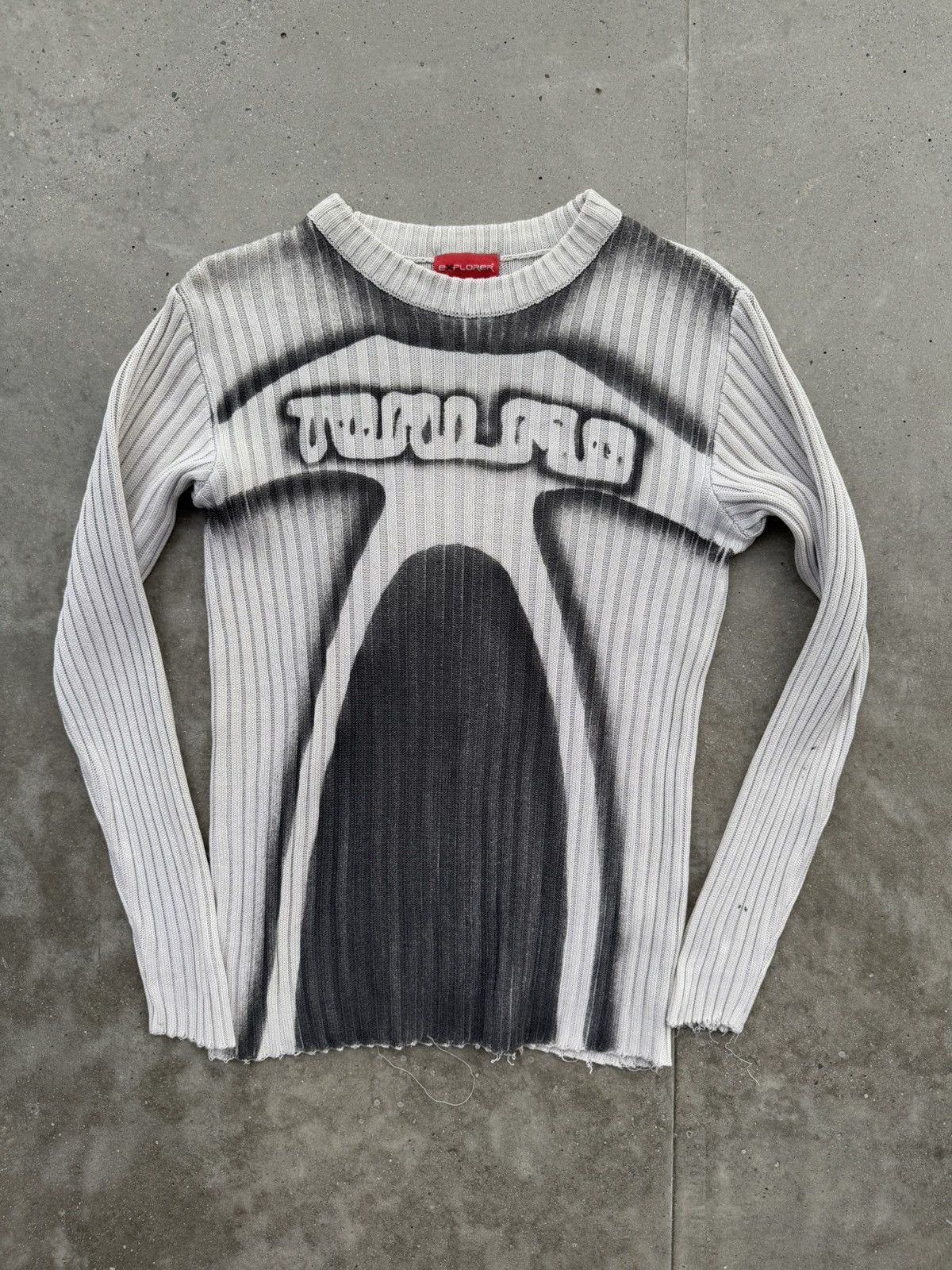 Japanese Brand × Vintage Vintage Y2K avantgarde tribal sweater super rare Size US M / EU 48-50 / 2 - 1 Thumbnail