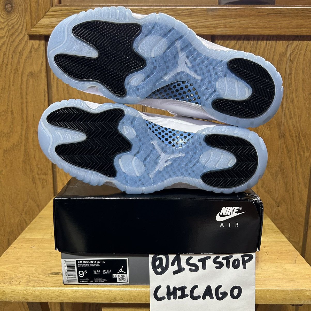 Designer × Jordan Brand × Nike Air Jordan 11 Retro Legend Blue 2024 Mens Size 9.5 NEW Size US 9.5 / EU 42-43 - 8 Thumbnail