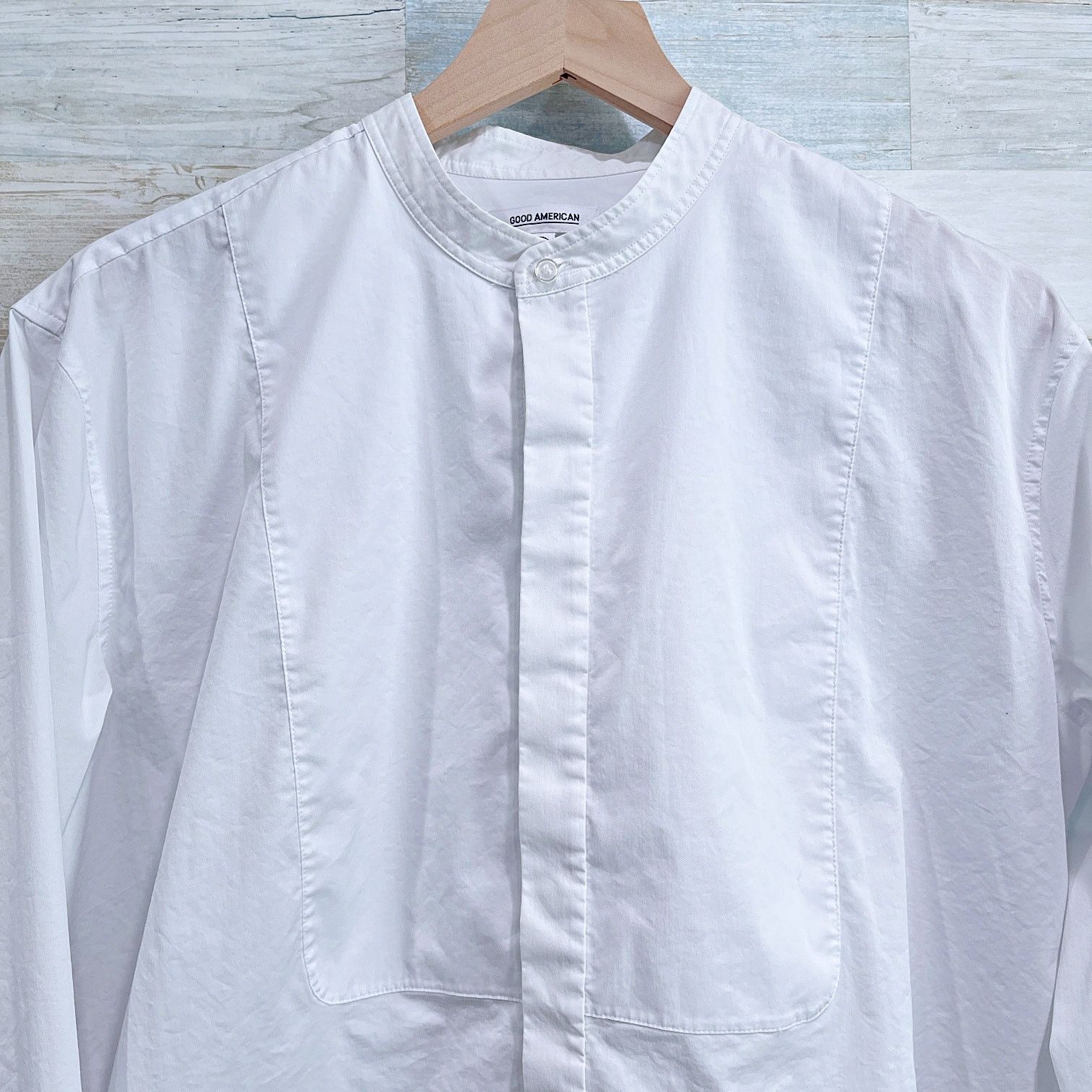 Good American Good American Bib Front Dress Shirt White Womens 4 Size S / US 4 / IT 40 - 2 Thumbnail