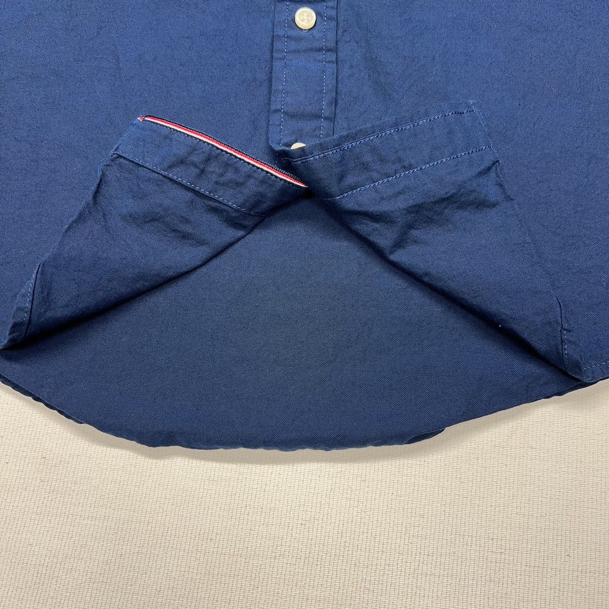 Tommy Hilfiger Tommy Hilfiger Button Down Shirt Blue Short Sleeve Logo Y2K Size US M / EU 48-50 / 2 - 7 Thumbnail
