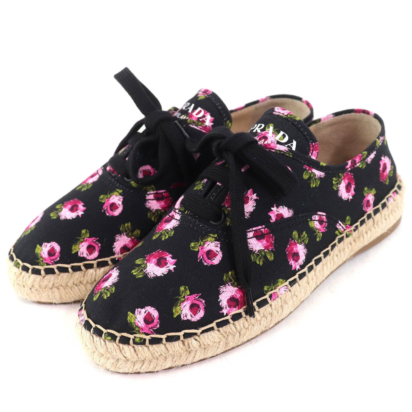 Prada Prada Prada Gabardine Canvas Espadrilles Canvas Shoes DUTY FREE for USA Size ONE SIZE - 1 Thumbnail