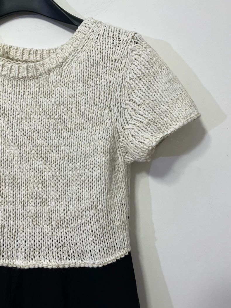 Y's Y's size 1 Cotton and linen knit patchwork dress Size S / US 4 / IT 40 - 4 Thumbnail