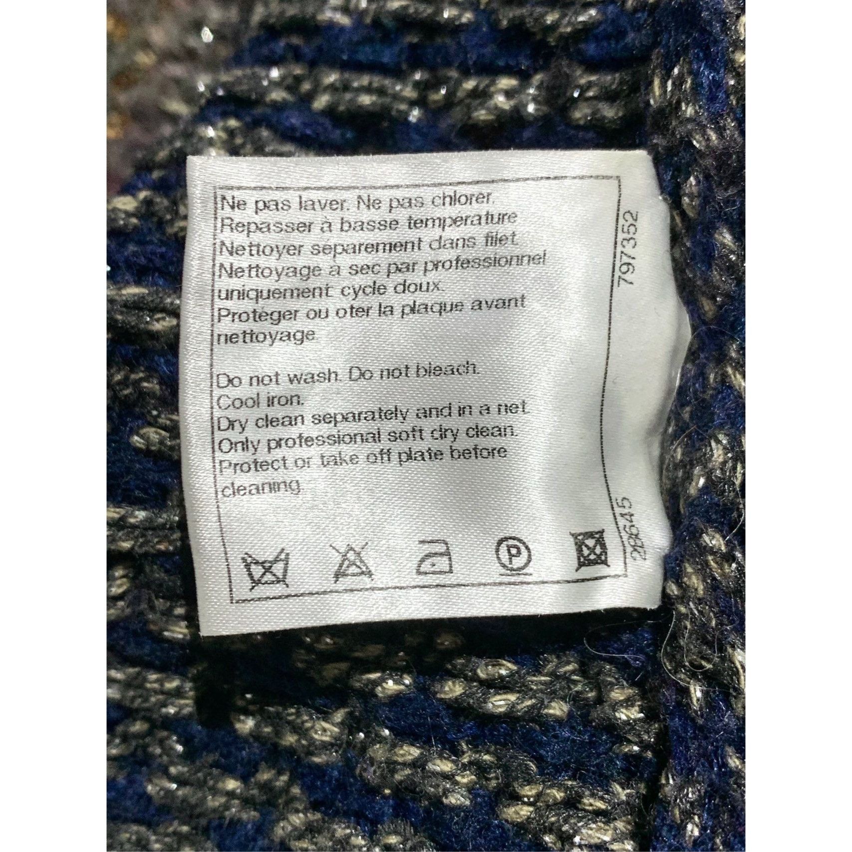 Chanel Chanel Womens Multicolor Jacquard Long-Sleeve Knit Dress Wit Size S / US 4 / IT 40 - 3 Thumbnail