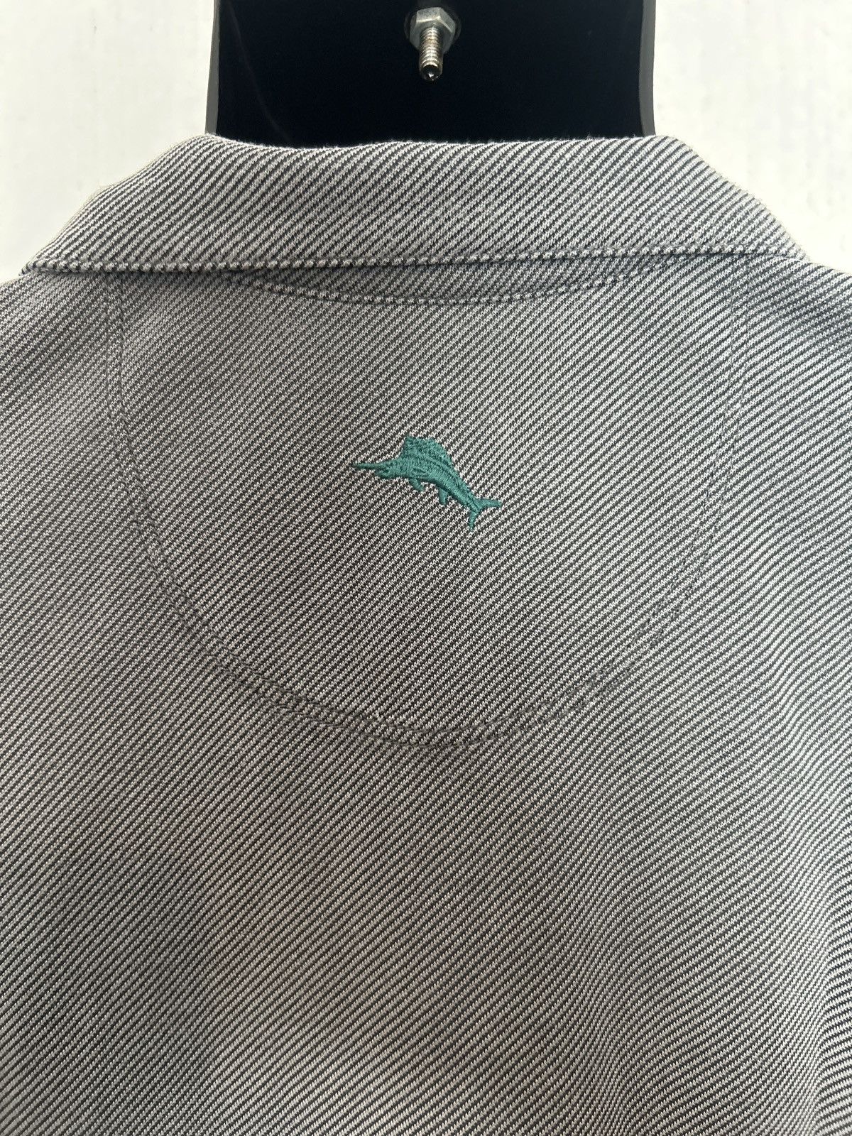 Tommy Bahama Tommy Bahama Men’s Quarter-Zip Pullover Gray Herringbon 0008 Size US M / EU 48-50 / 2 - 4 Thumbnail