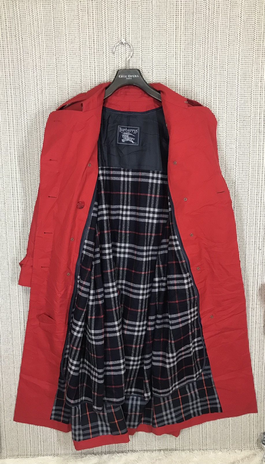 Burberry 🔥RARE COLOUR🔥BURBERRY TRENCH COAT RED NICE DESIGN Size US M / EU 48-50 / 2 - 2 Thumbnail