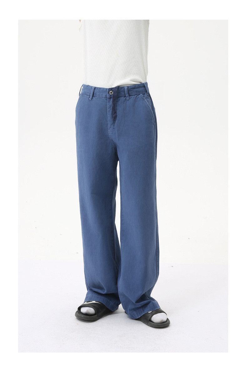 Japanese Brand Japanese retro loose blue straight washed denim jeans Size US 32 / EU 48 - 4 Thumbnail
