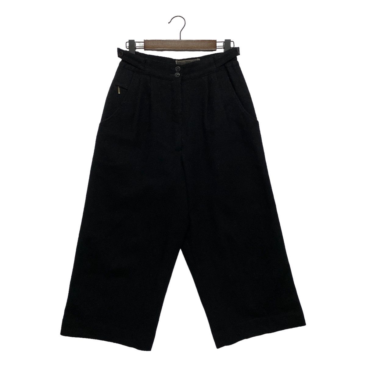 Japanese Brand Vintage Mieko Yamagami Wide Leg Wool Trousers Size 26" / US 2 / IT 38 - 1 Thumbnail