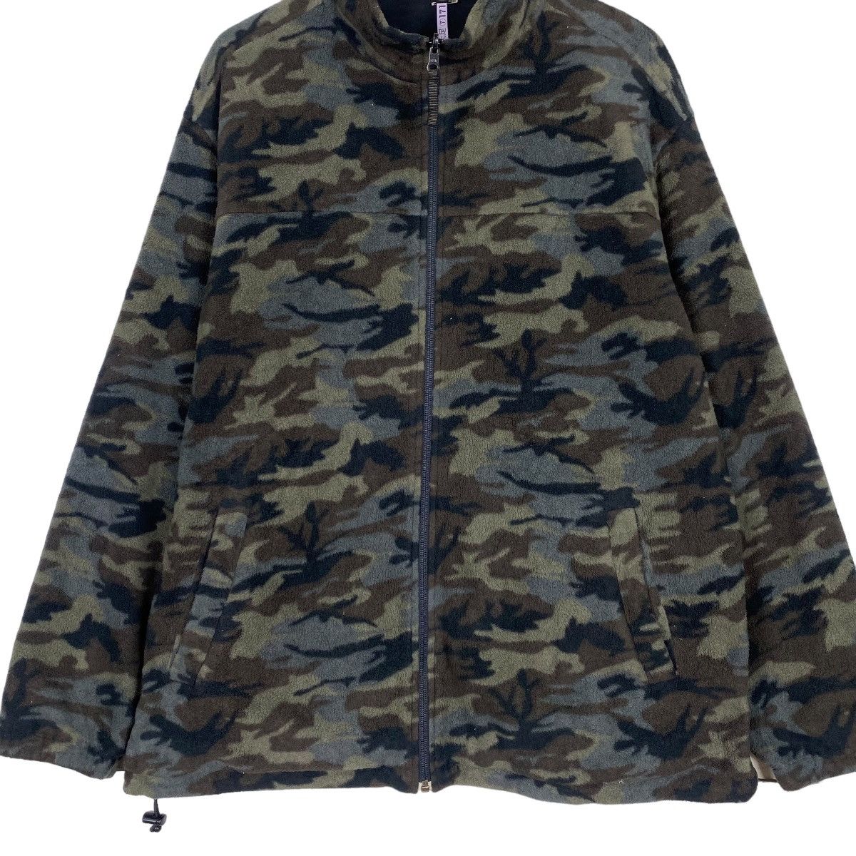 Japanese Brand × Uniqlo Uniqlo camouflage fleece zipper jacket Size US L / EU 52-54 / 3 - 5 Thumbnail