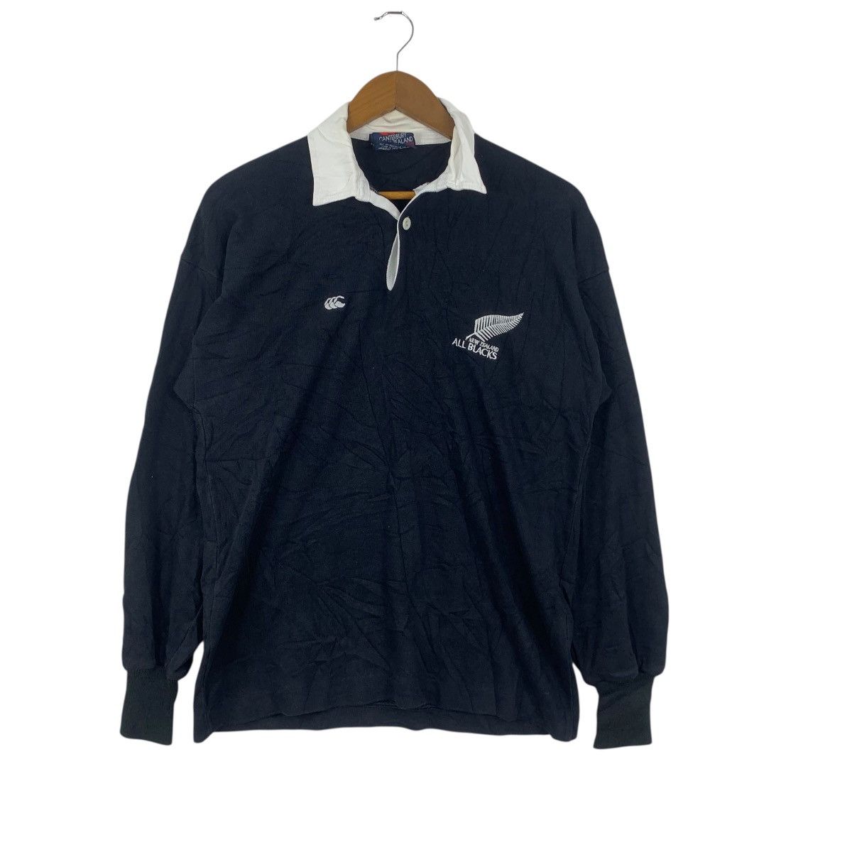 Canterbury of New Zealand Vintage CANTERBURY ALL BLACKS STEINLAGER Rugby Tee Shirt Size US M / EU 48-50 / 2 - 3 Thumbnail