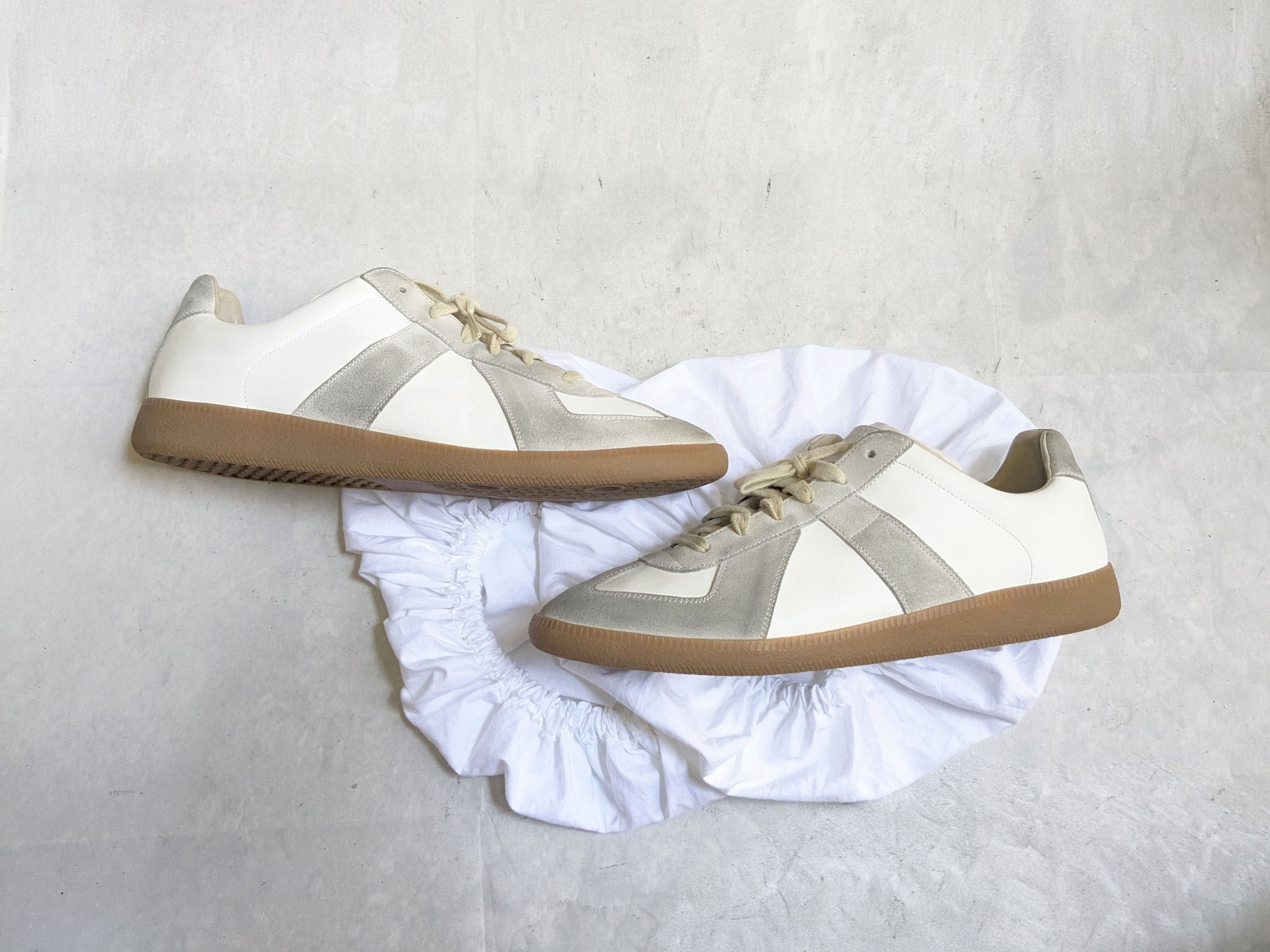 Maison Margiela Maison Margiela Replica GAT Sneaker white gray 13 46 low top Size US 13 / EU 46 - 1 Thumbnail