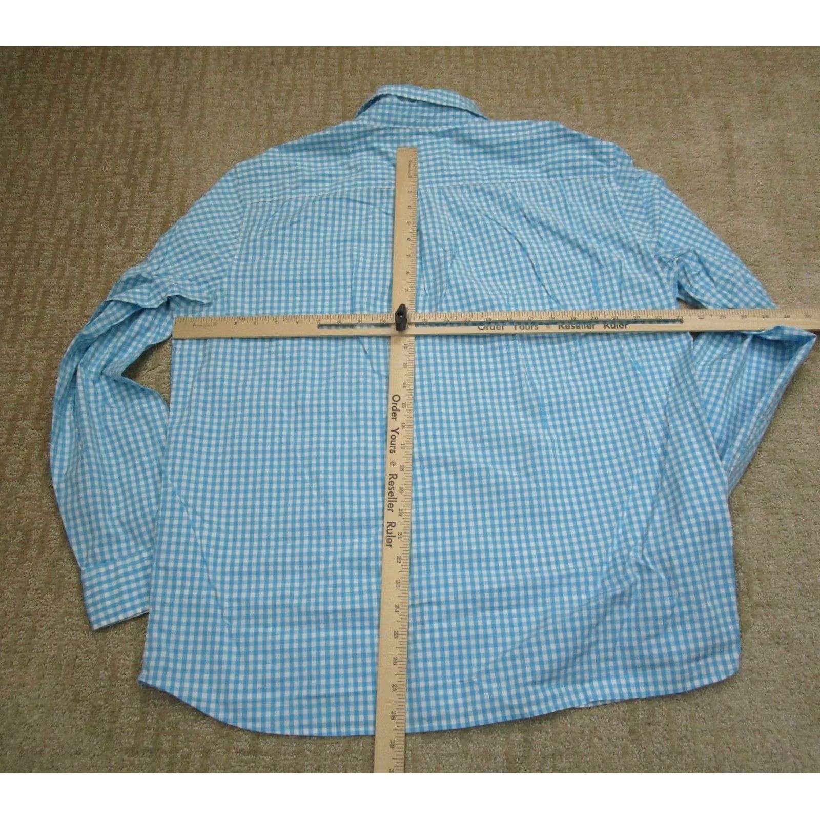 Vineyard Vines Vineyard Vines Shirt Men XL Blue Gingham Check Long Sleeve Classic Fit Size US XL / EU 56 / 4 - 4 Thumbnail