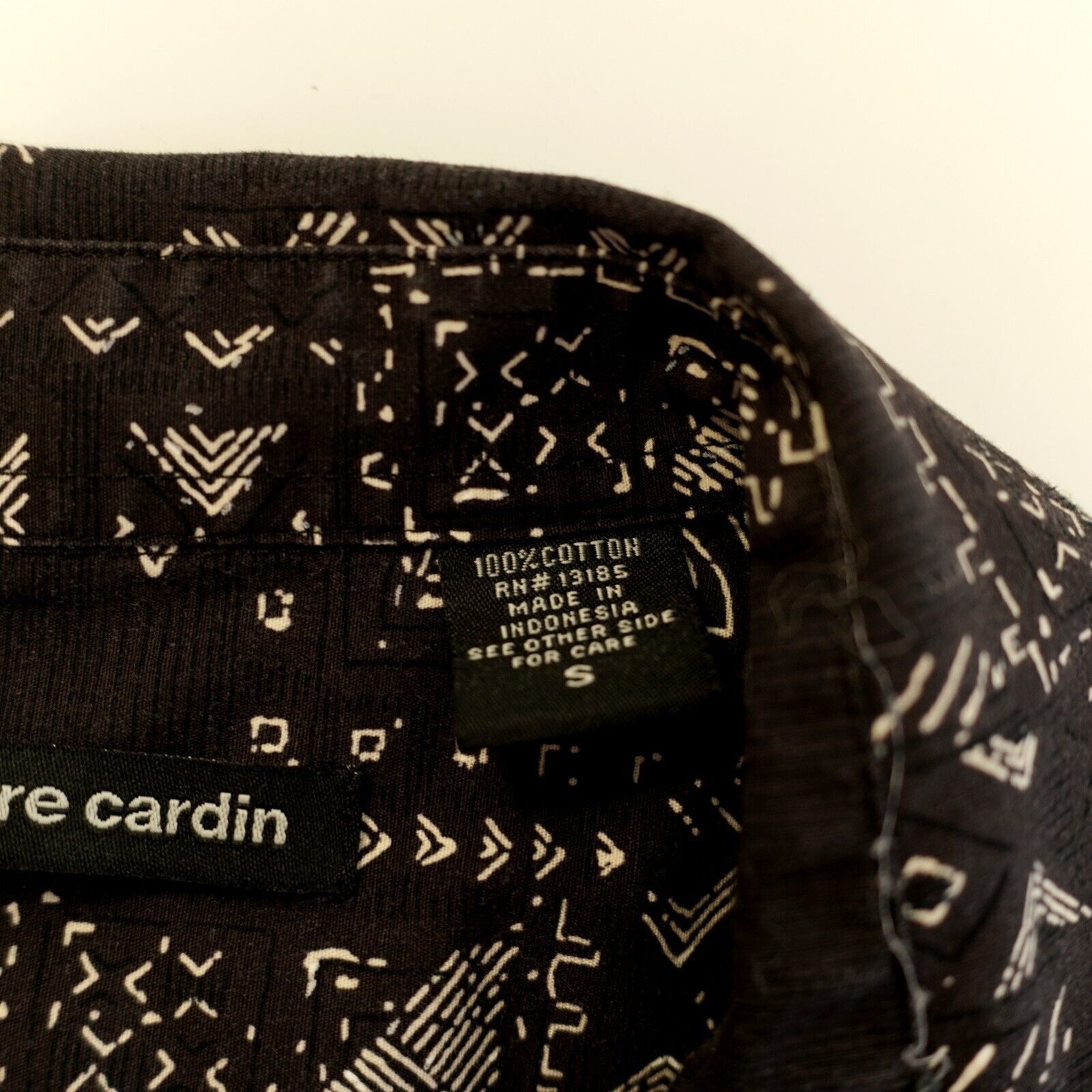 Pierre Cardin Pierre Cardin Black Tan Floral Aztec Short Sleeve Button Fro Size US S / EU 44-46 / 1 - 8 Thumbnail