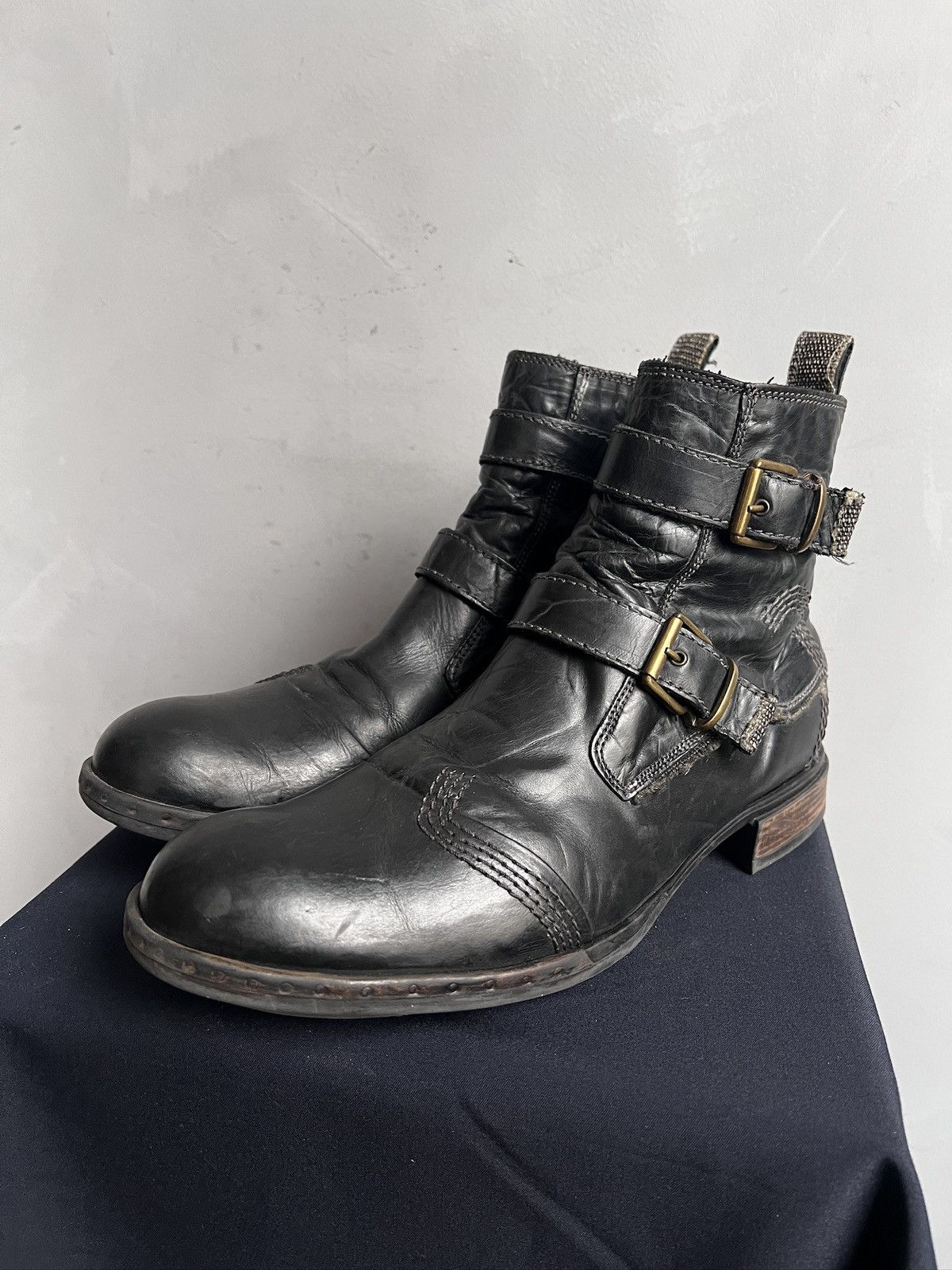 Hedi Slimane Ankle moto style Avant garde boots hedi slimane style y2k Size US 10 / EU 43 - 6 Thumbnail