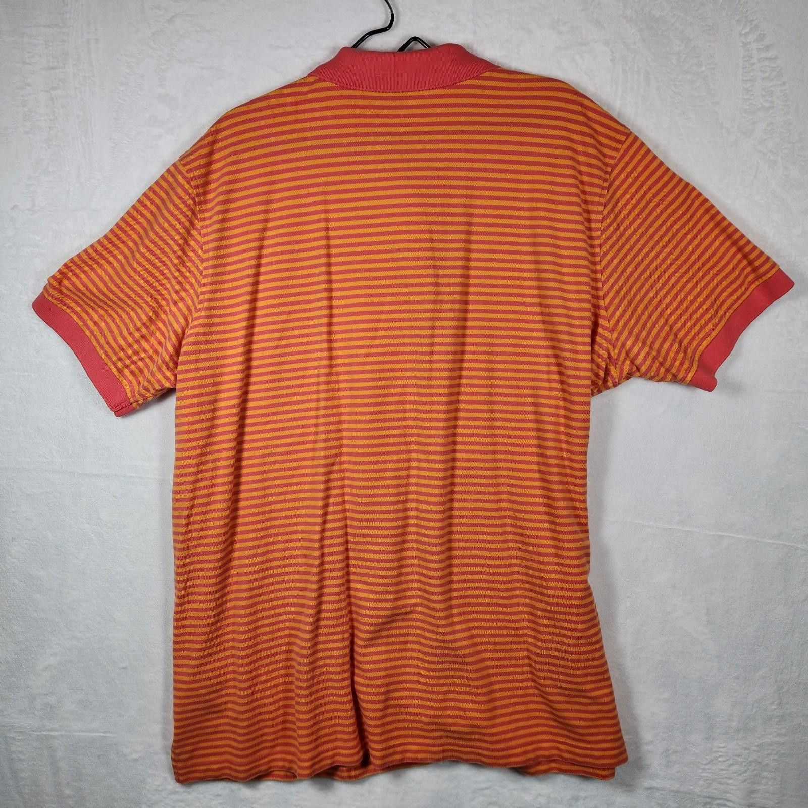 Lands' End Lands End Short Sleeve Polo Shirt Orange Pink Mens Size 2XL Size US XXL / EU 58 / 5 - 7 Thumbnail