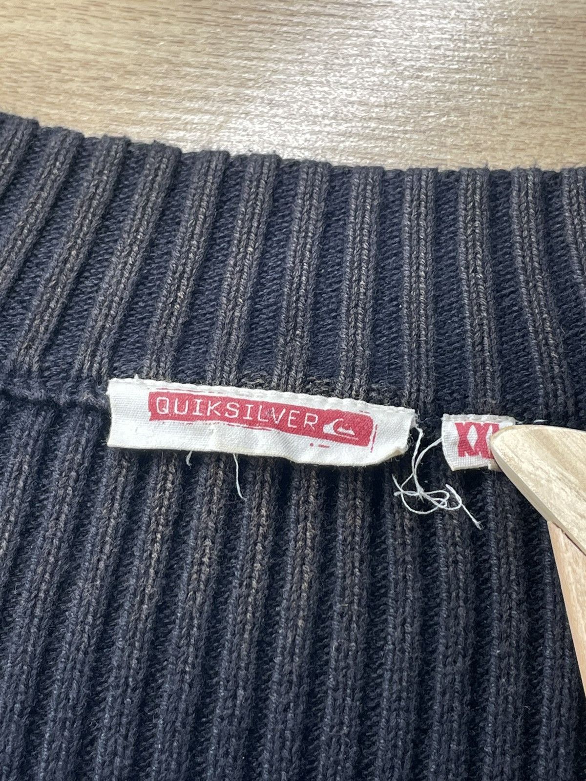 Quiksilver × Vintage Vintage QUICKSILVER knitted zip up sweater Size US XL / EU 56 / 4 - 11 Thumbnail