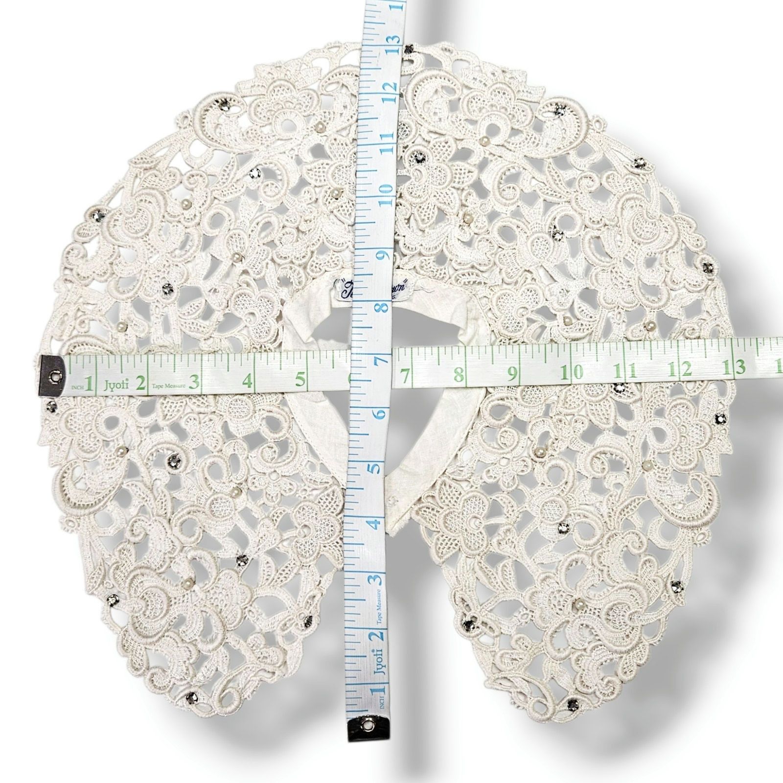 Other Teena Brown Lace Collar Detachable Vintage MCM Bead Victoria Size ONE SIZE - 6 Thumbnail