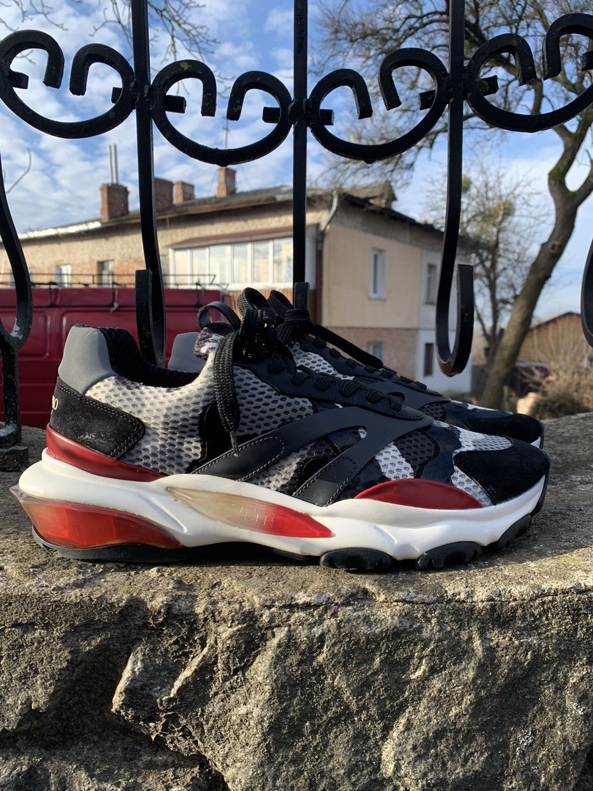 Shoes Valentino Bounce Runner Valentino Garavani Camo Bounce