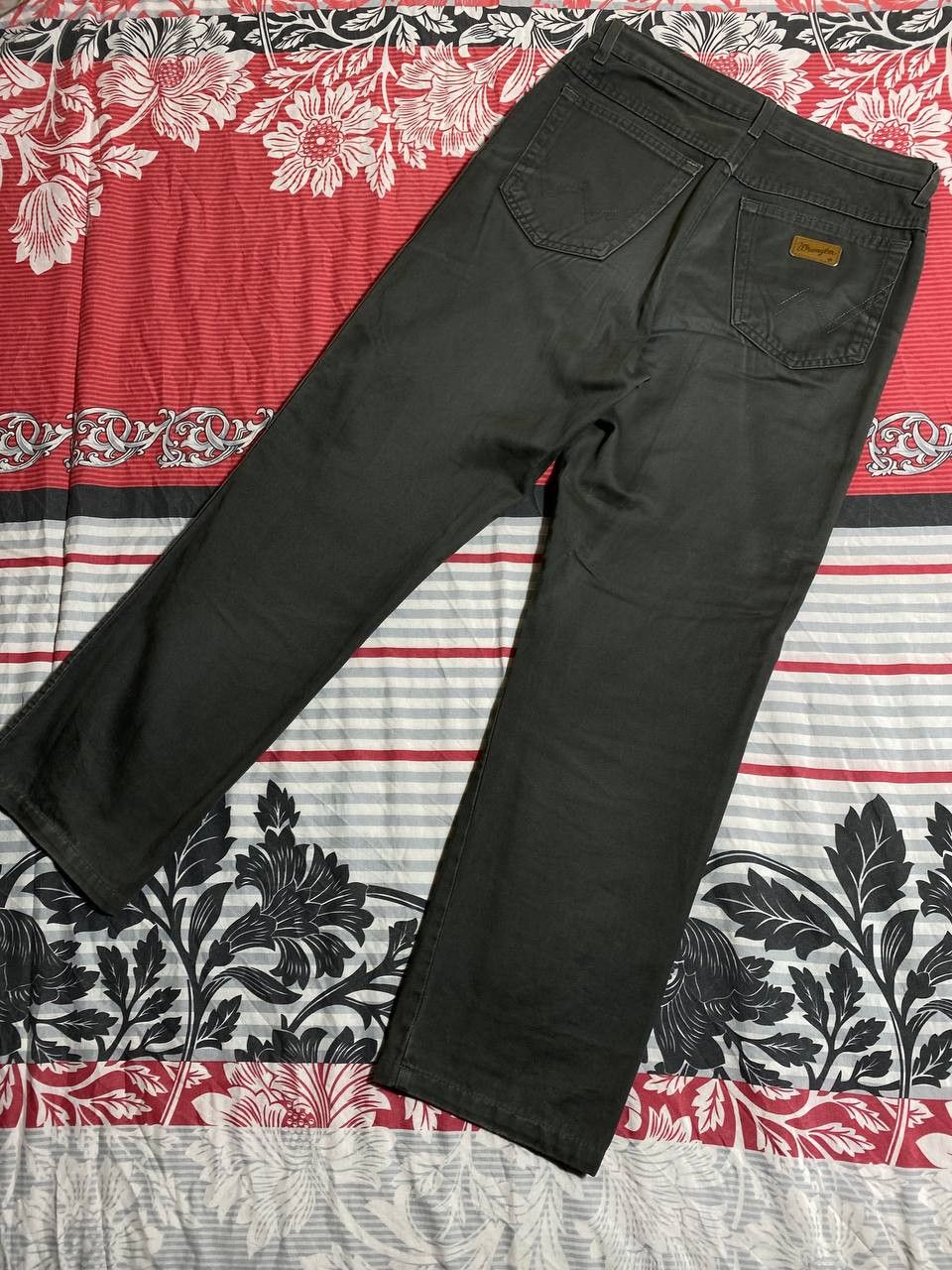 Japanese Brand × Wrangler Crazy Crash Dirty Baggy Faded Jean Japan Avant Garde Style Size US 32 / EU 48 - 21 Thumbnail