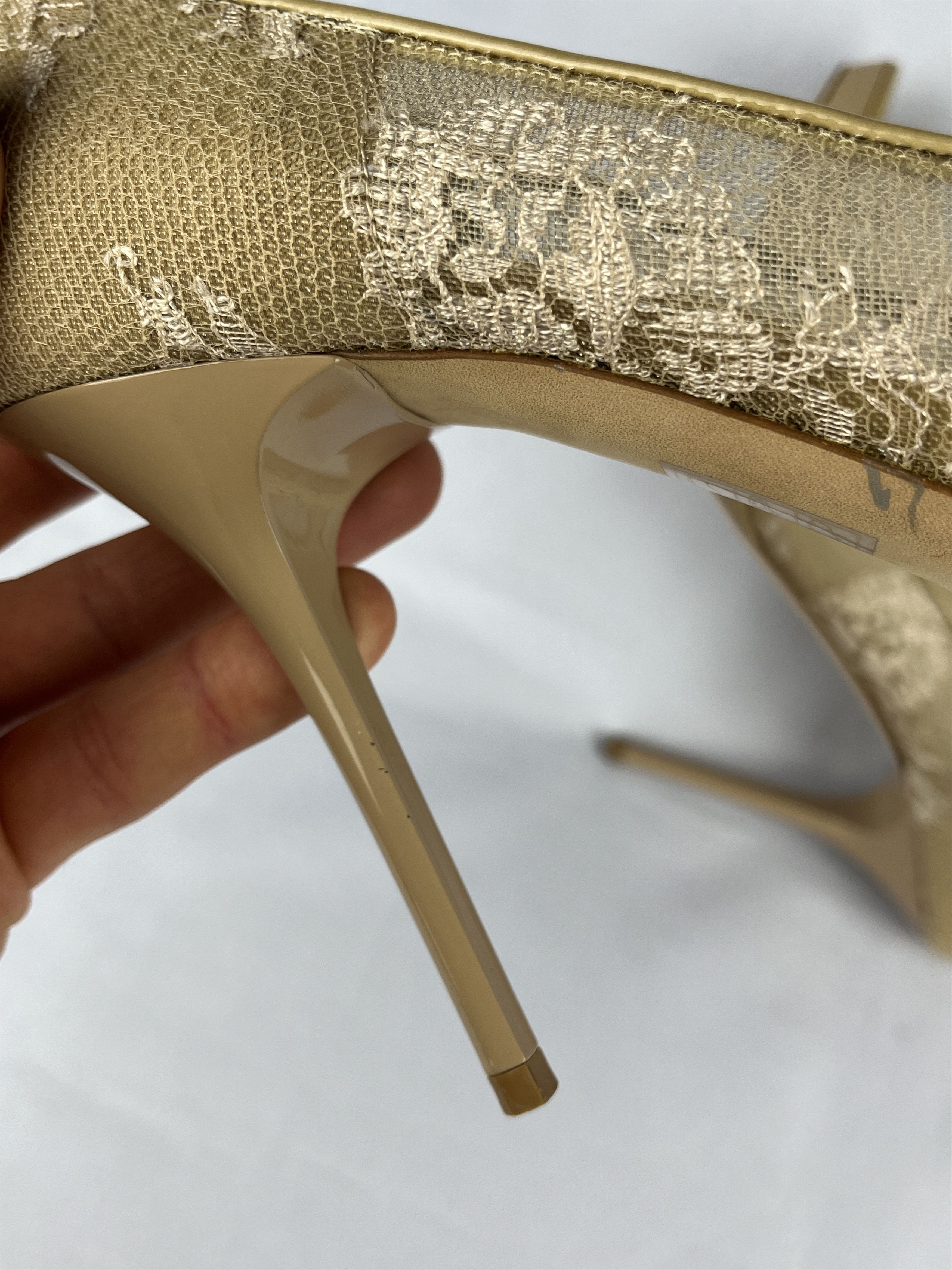 Jimmy Choo Jimmy Choo Mesh Peep Toes Heels 39.5 UK 6.5 US 9.5 CM 26.5 Size US 9.5 / IT 39.5 - 13 Thumbnail