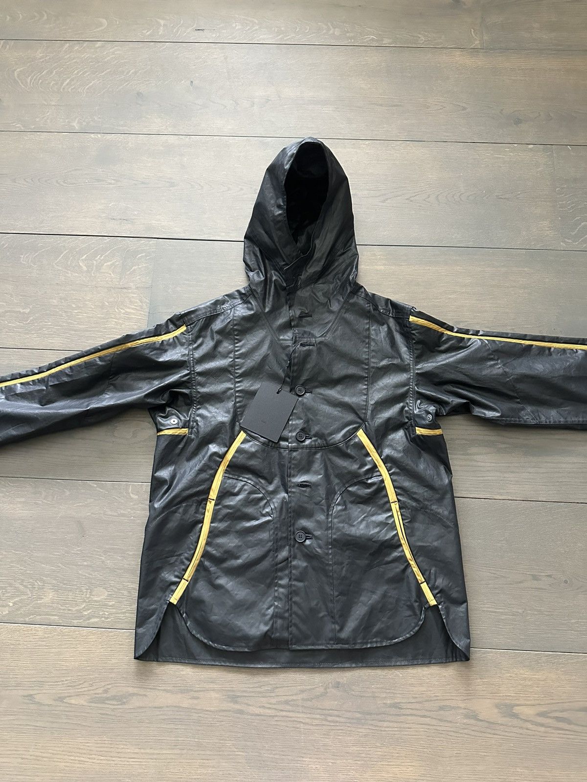 image of Kiko Kostadinov Mackintosh 0004 Jacket in Black, Men's (Size Small)