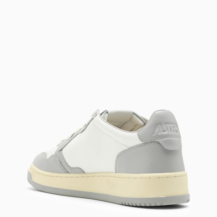 AUTRY o1d2blof0824 Leather Low-Top Trainers in White & Grey Size US 10 / IT 40 - 4 Thumbnail