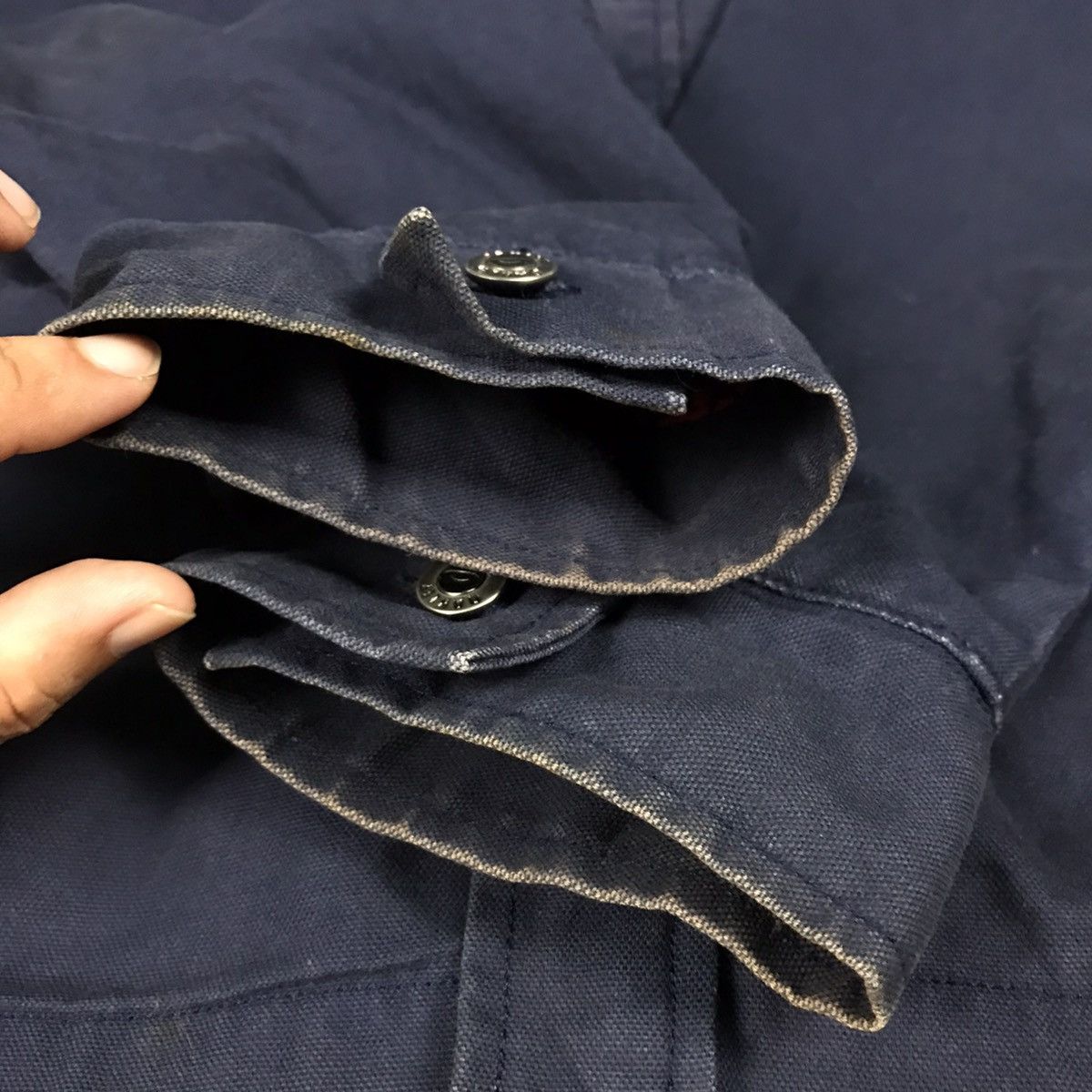 Japanese Brand × Oakley OAKLEY BUTTON INDIGO STYLE JACKET Size US L / EU 52-54 / 3 - 11 Thumbnail
