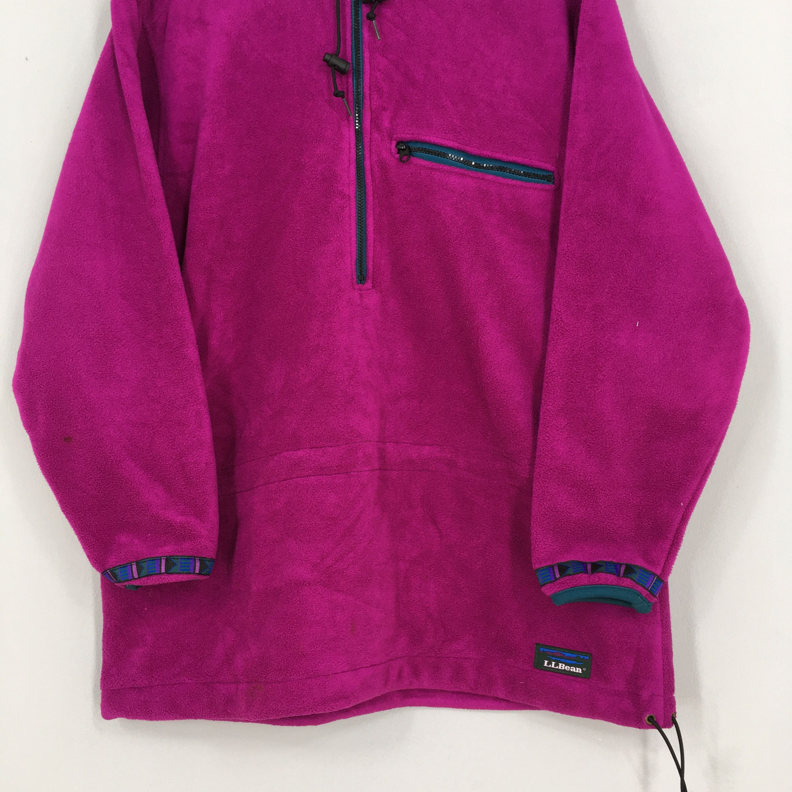 L.L. Bean Vintage LL Bean Magenta Polartec Fleece Sweater Medium Size US M / EU 48-50 / 2 - 3 Thumbnail