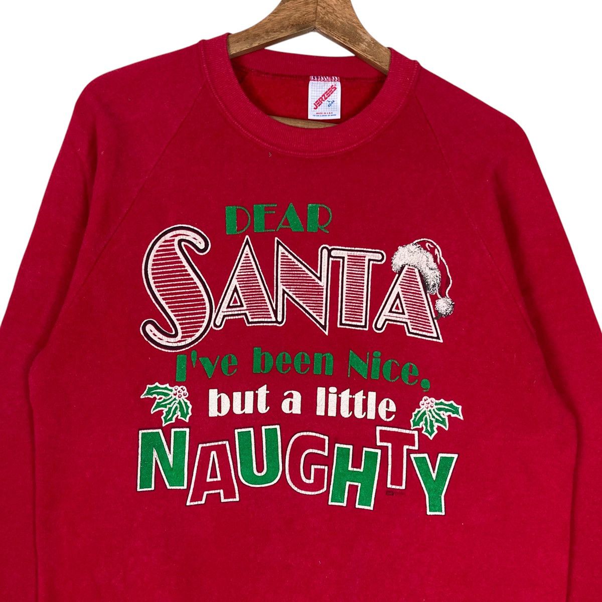 Jerzees Vintage Jerzees Christmas Pullover Jumper Sweatshirt Size US L / EU 52-54 / 3 - 2 Thumbnail