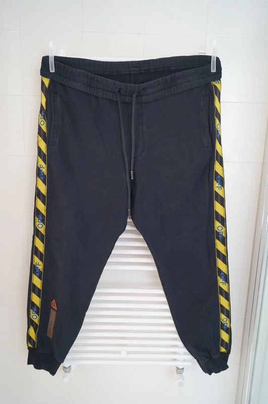 Off white side tape pants best sale