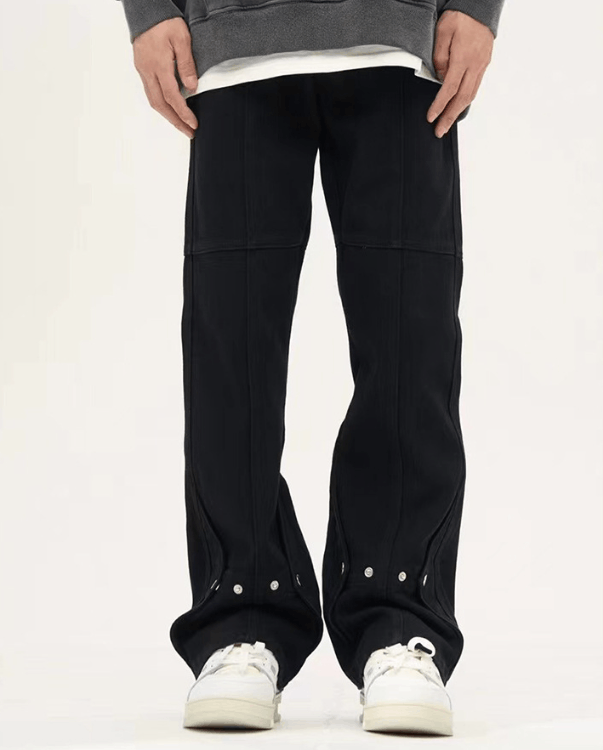 Japanese Brand × Jean High Street Washed Hip Hop Straight Breasted Bootcut Jeans Size US 32 / EU 48 - 1 Thumbnail