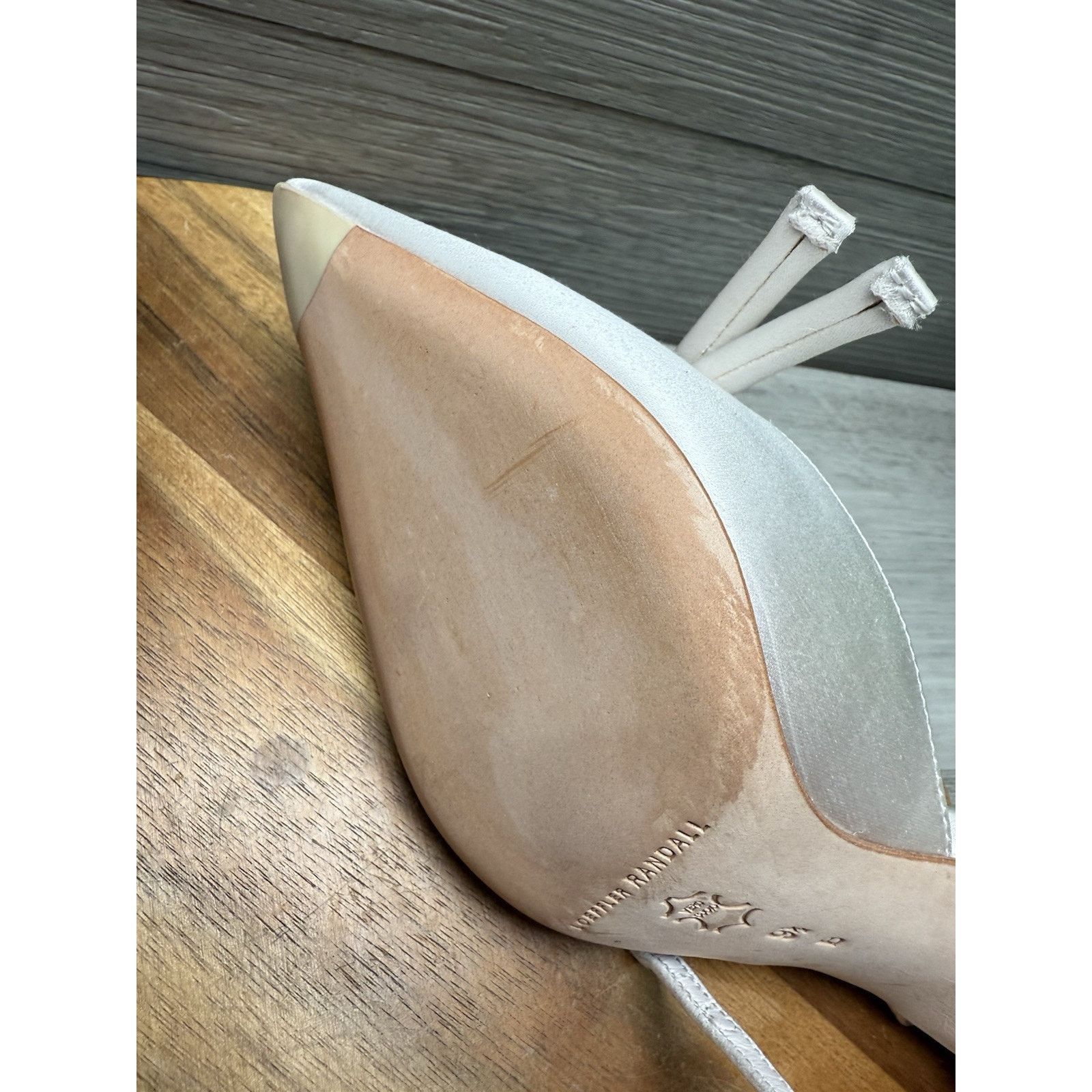 Loeffler Randall LOEFFLER RANDALL SYLVANA HEELS WHITE SLINGBACK SLIP Size 9.5 Size US 9.5 / IT 39.5 - 7 Thumbnail
