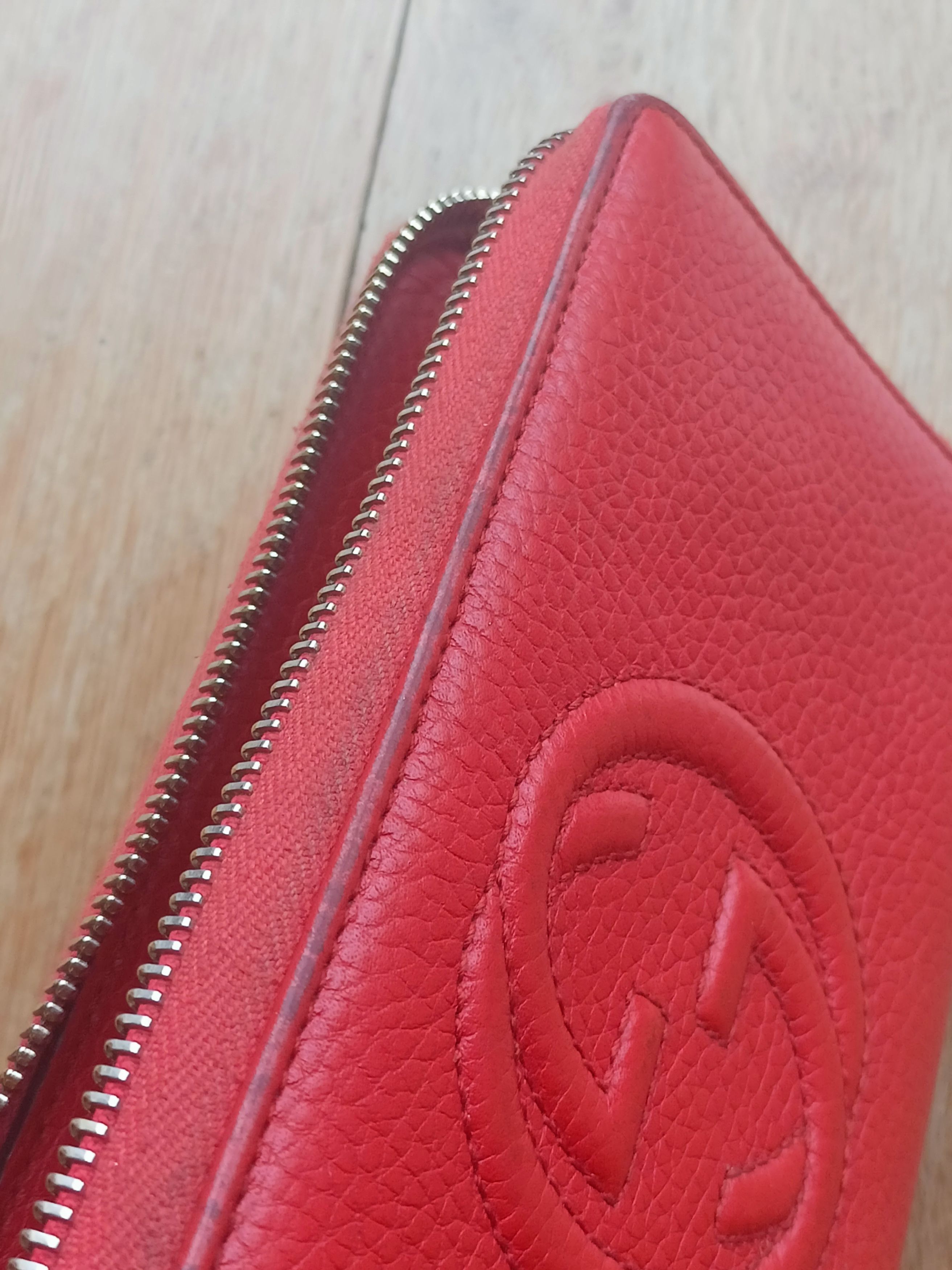 Gucci Gucci Soho GG orange leather long wallet Size ONE SIZE - 3 Thumbnail
