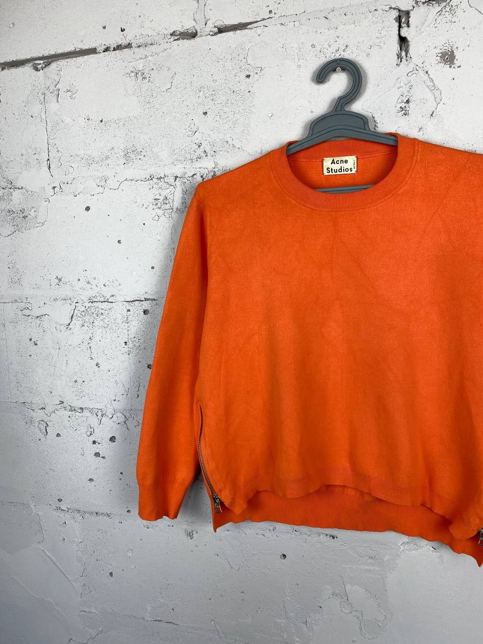Acne Studios Acne Studios Oversized Zip Sweatshirt Peach Size XS Size XS / US 0-2 / IT 36-38 - 3 Thumbnail