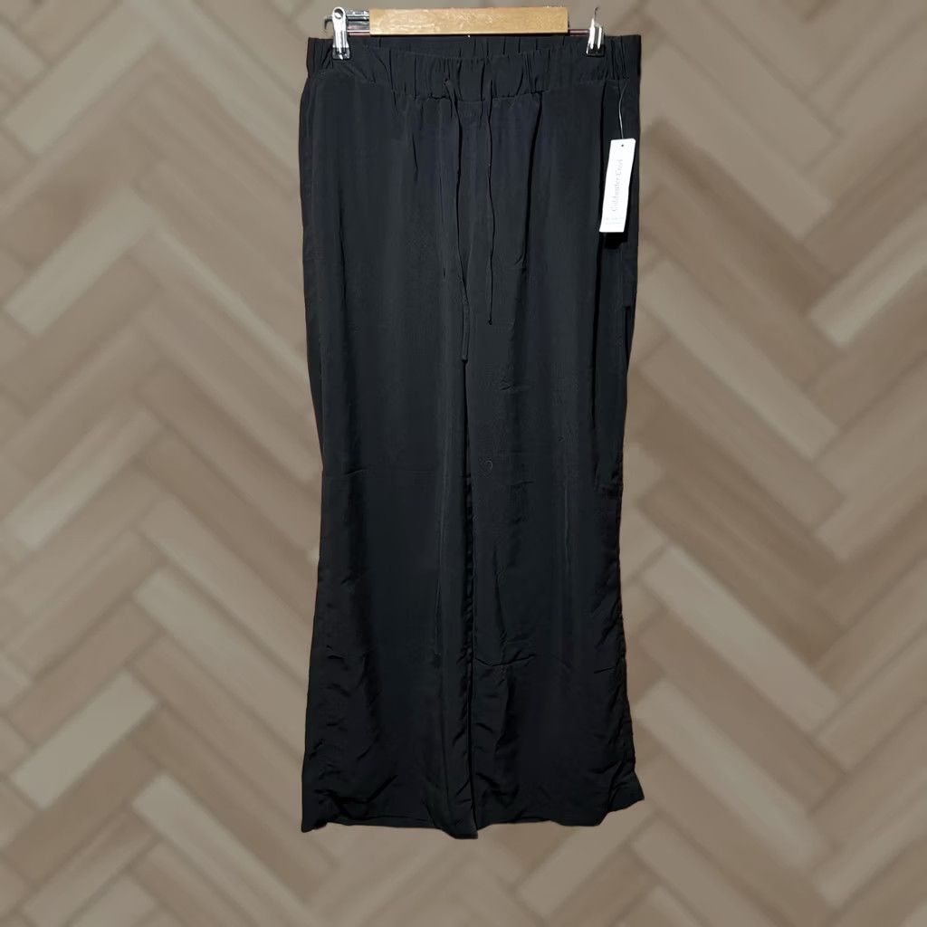 Coldwater Creek NWT Coldwater Creek Savannah Wide Leg Black Pants Womens Medium Size 32" / US 10 / IT 46 - 1 Thumbnail