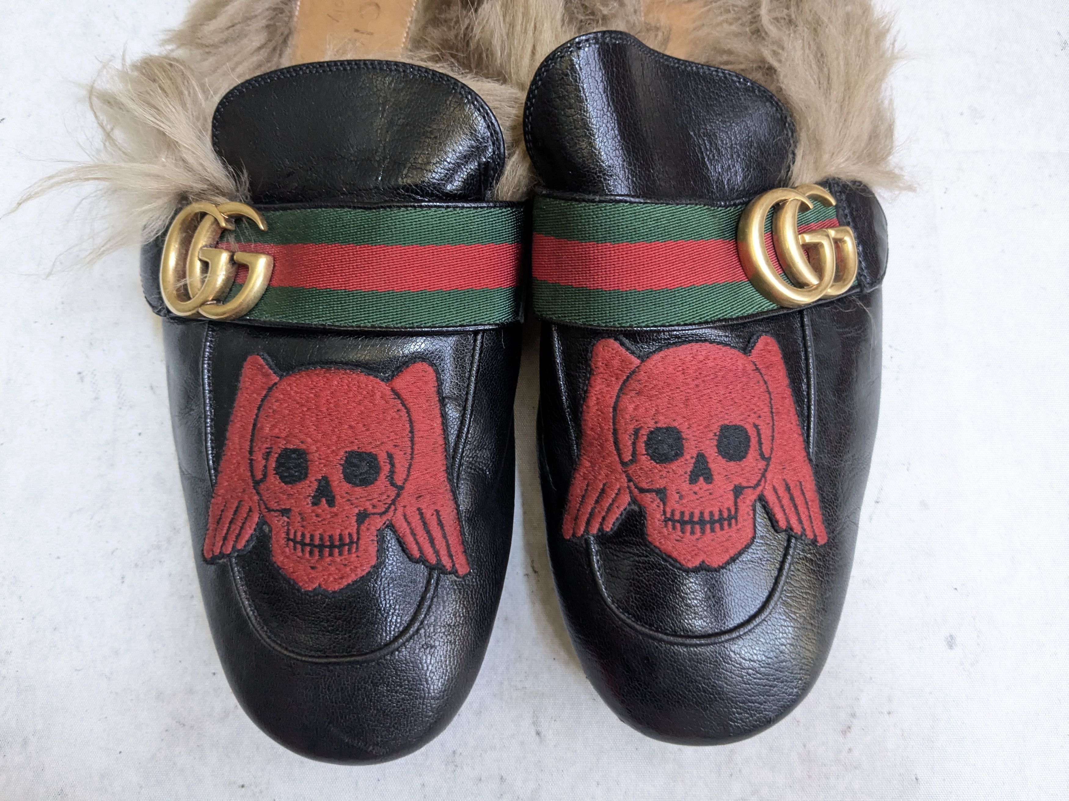 Gucci Gucci Princetown Horsebit Loafers Black Leather Fur 7.5 Size US 7.5 / EU 40-41 - 5 Thumbnail