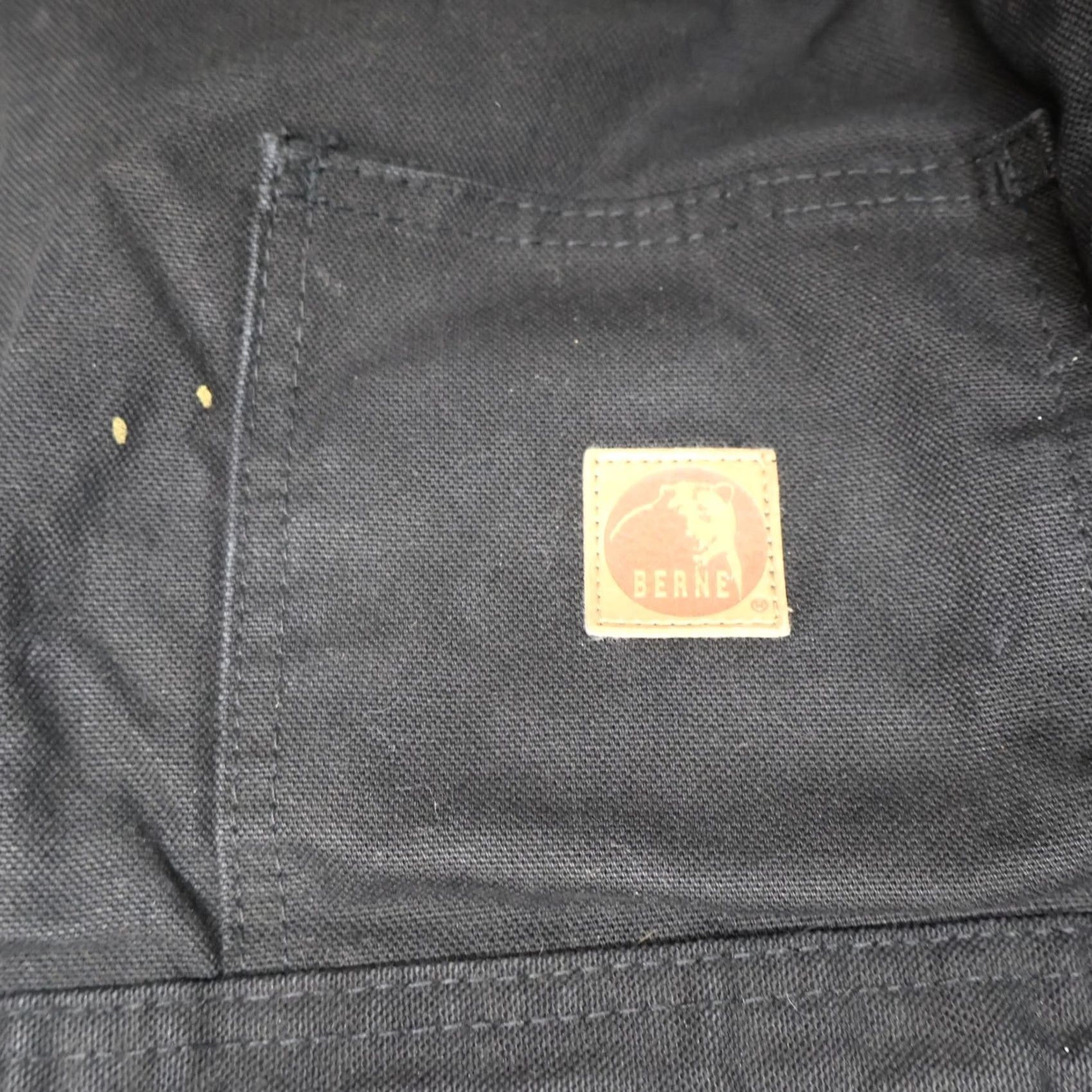 Vintage Berne Bib Overalls Mens XL Black Duck Canvas Rugged Work 42x31 Size US 44 / EU 60 - 3 Thumbnail