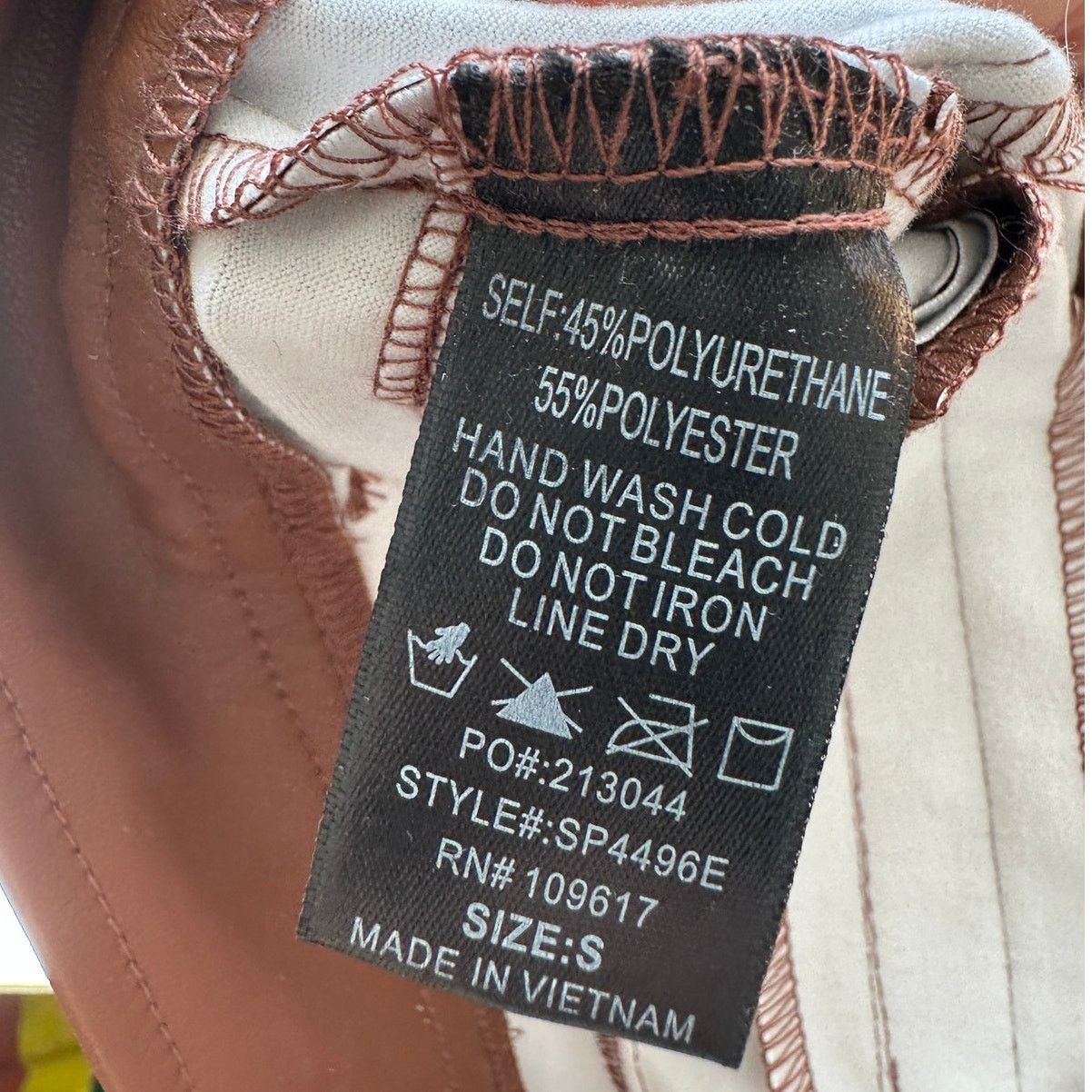 Other NWT Hunter & Brown Faux Leather High Waist Skinny Pant S Size 25" / US 0 / IT 36 - 10 Thumbnail