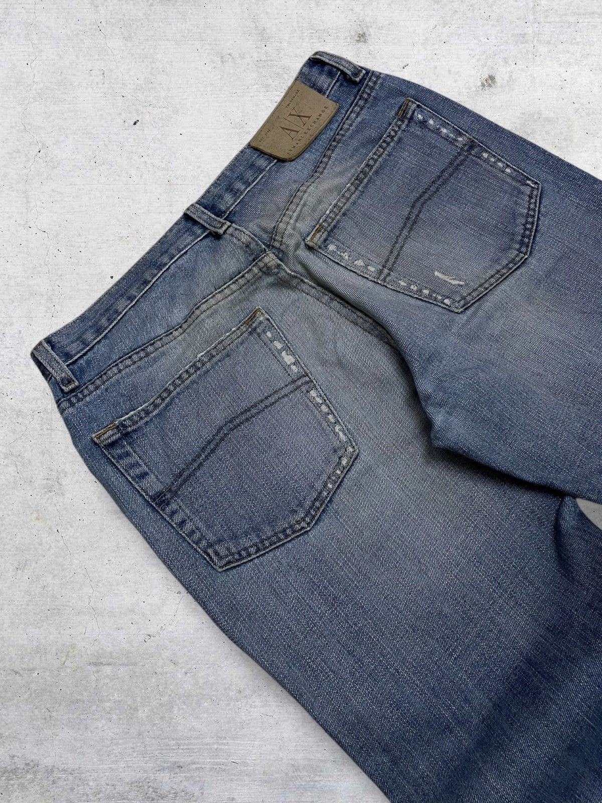 Armani Exchange VINTAGE OG ARMANI EXCHANGE 90S DESIGNER MUDWASH STYLE DENIM Size US 30 / EU 46 - 14 Thumbnail
