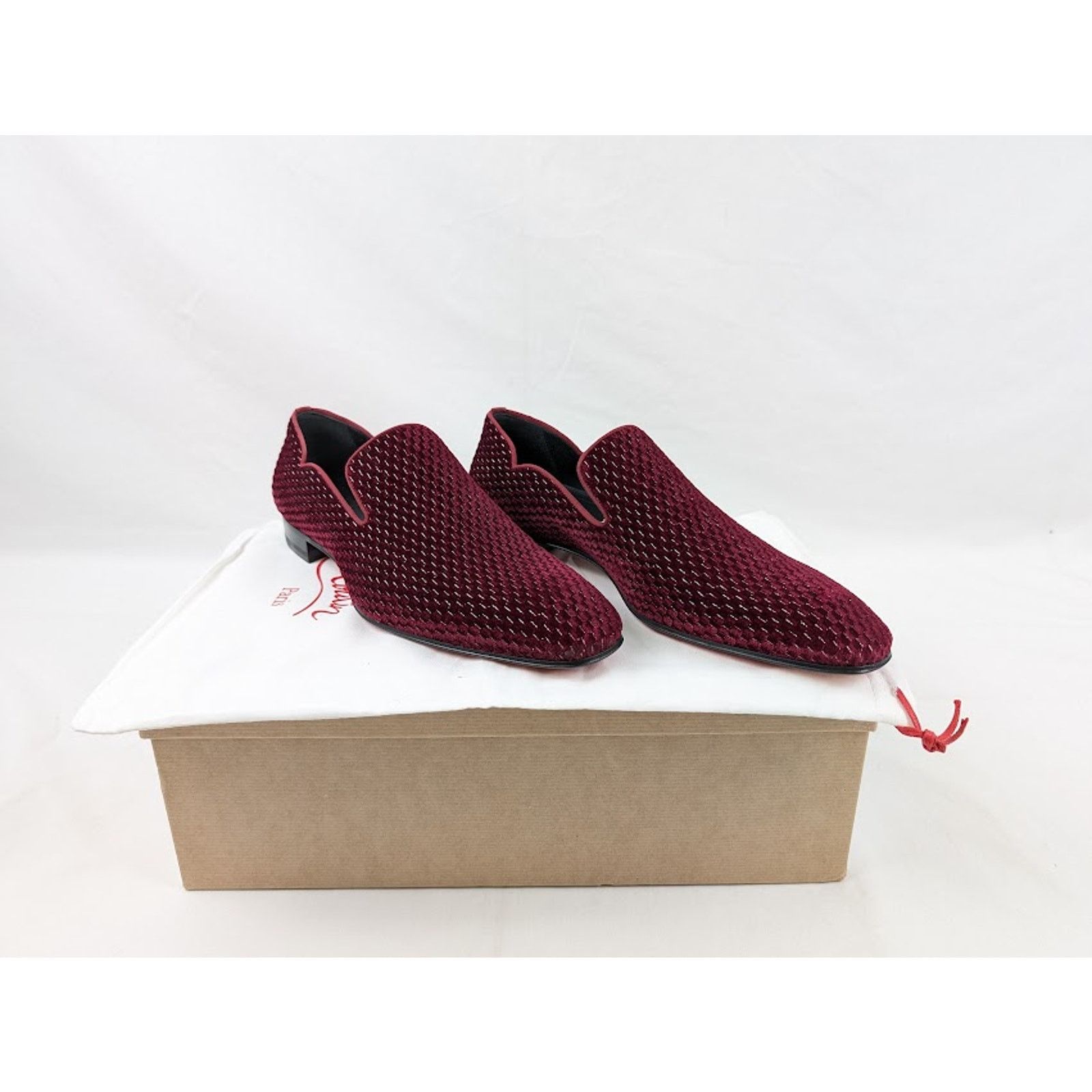 Christian Louboutin o1rshd1 Dandy Chick Orlato Flat Shoes in Bordeaux Size US 12 / EU 45 - 16 Thumbnail